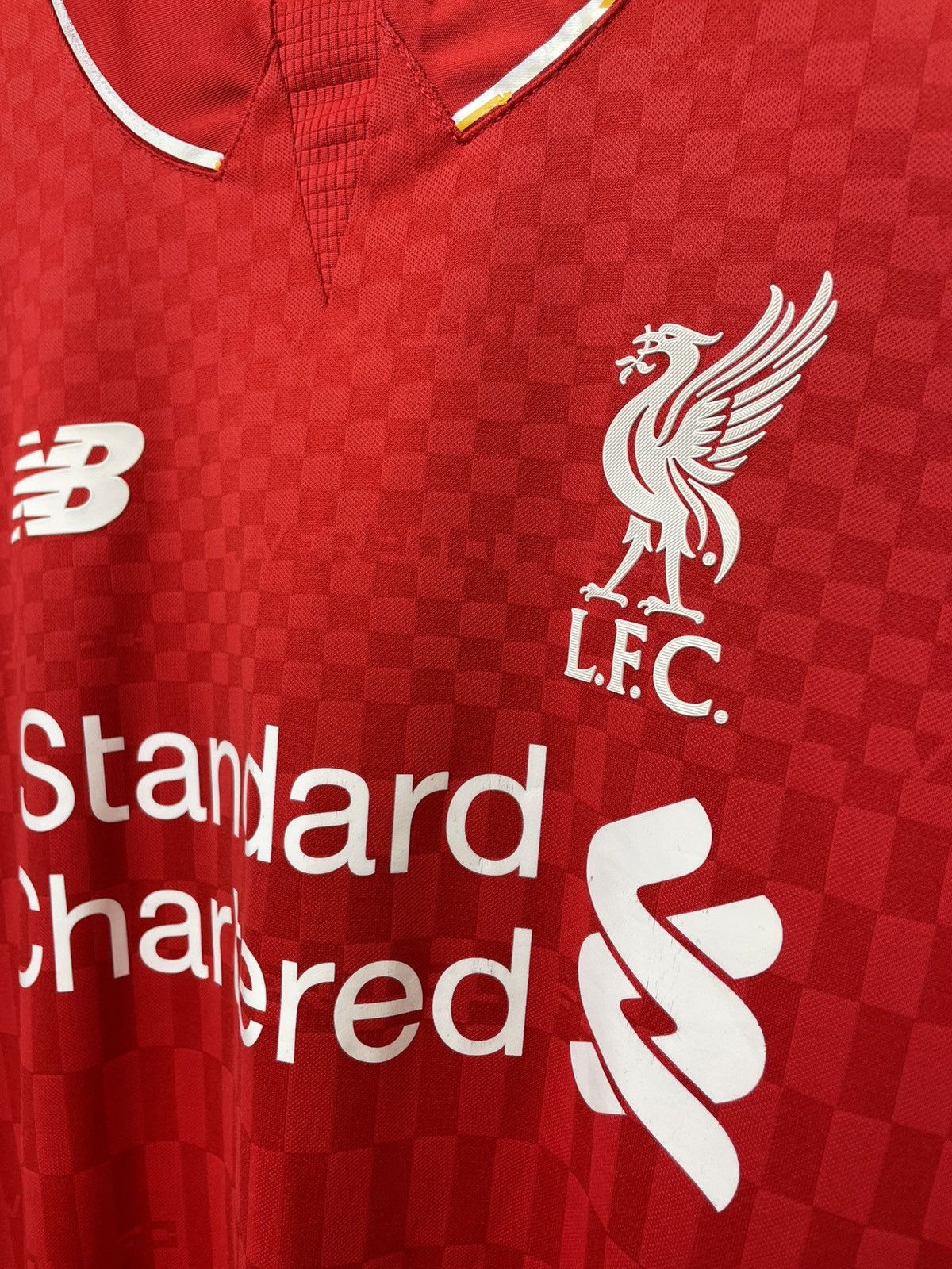 New Balance 2015 2016 Liverpool Home New Balance Soccer Jersey Size US M / EU 48-50 / 2 - 3 Thumbnail