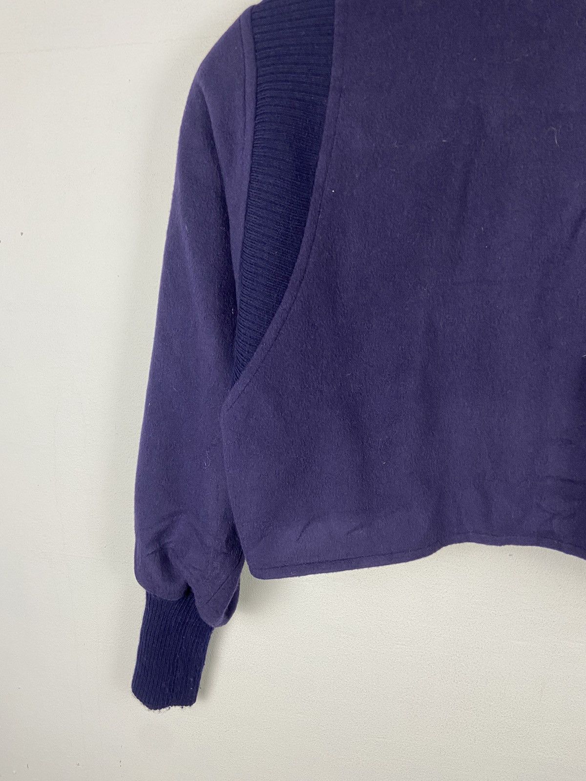 Vintage Miss Chloe Cropped Blue Navy Woolen Jacket