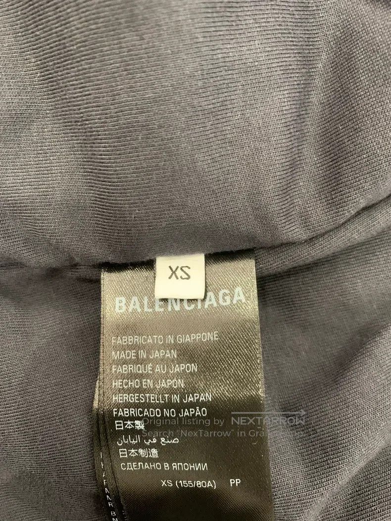 Balenciaga Balenciaga Back Letter Logo Vintage Distressed Grey Denim Size US XS / EU 42 / 0 - 7 Thumbnail