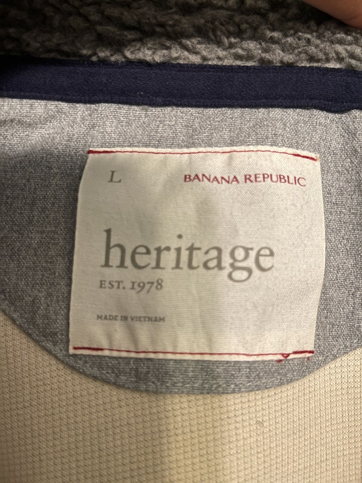 Banana Republic Men’s Banana Republic quarter zip up sweater Size US L / EU 52-54 / 3 - 5 Thumbnail
