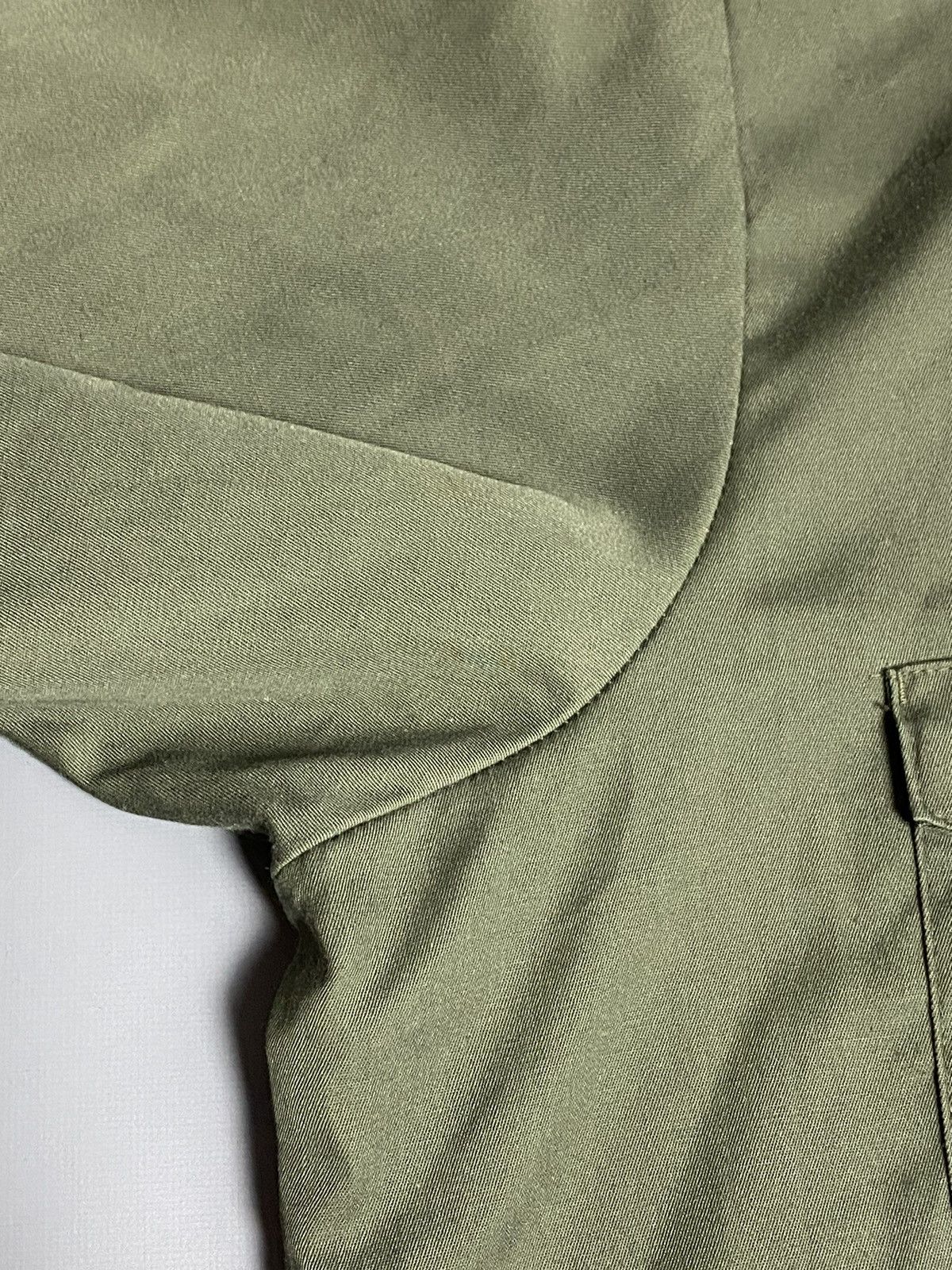 Lee VTG 70s Lee Permanent Press Work Shirt Khaki XL USA Military Size US XL / EU 56 / 4 - 5 Thumbnail