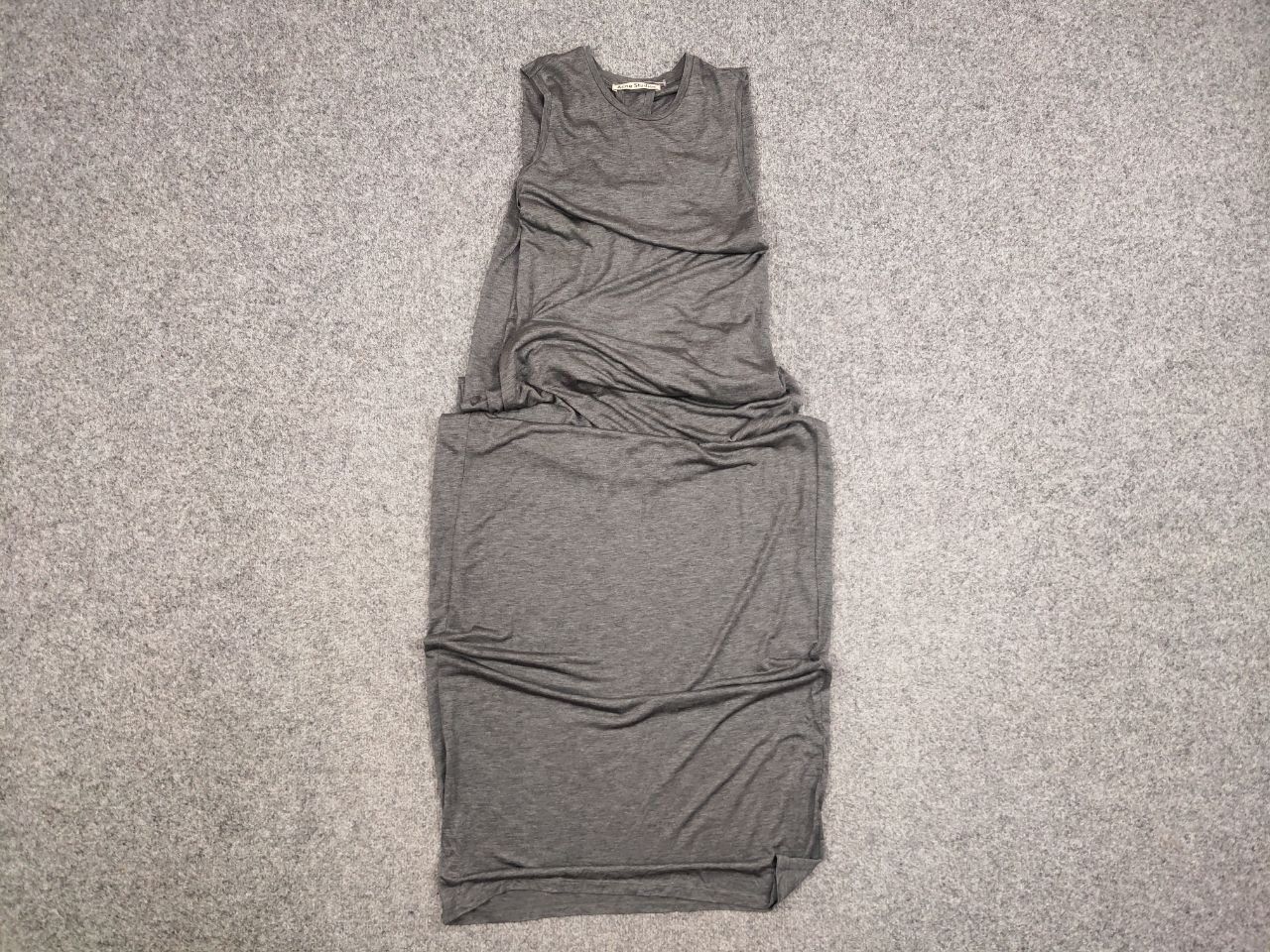 Acne Studios Acne Studios Ormanda Tencel Gray lyocell Maxi Tank Dress Size S / US 4 / IT 40 - 8 Thumbnail