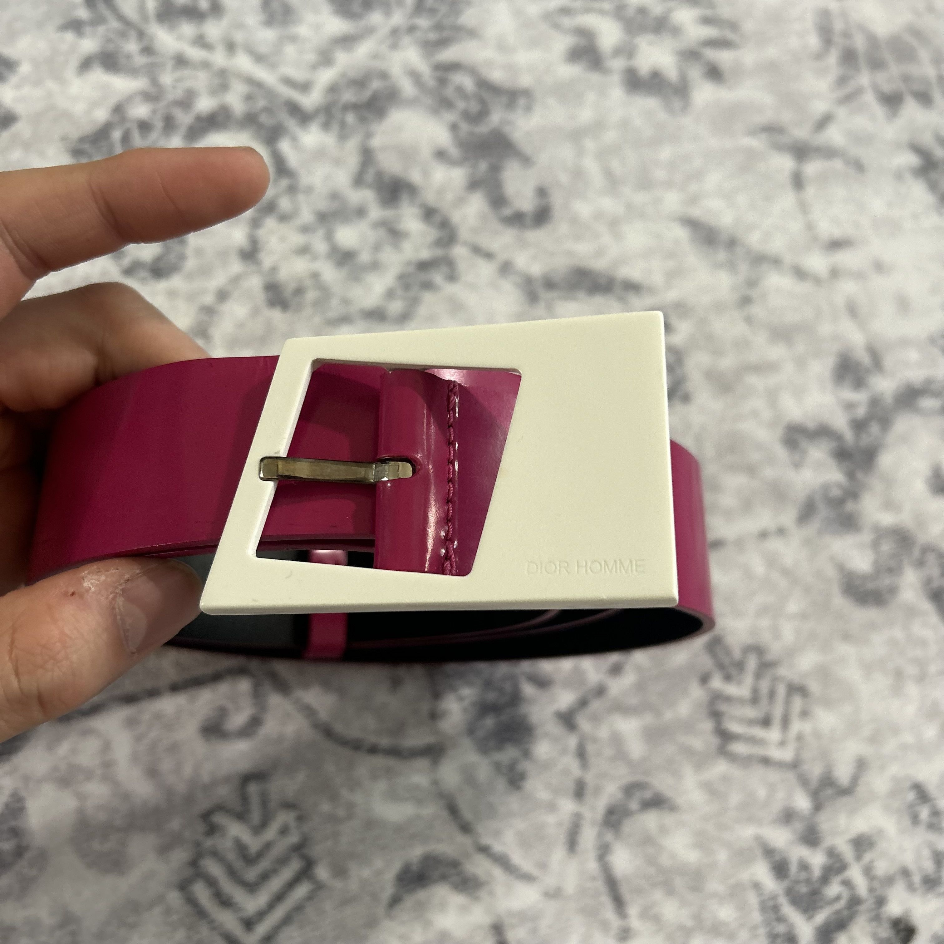 Dior Dior Homme SS09 Pink Belt Size ONE SIZE - 2 Thumbnail