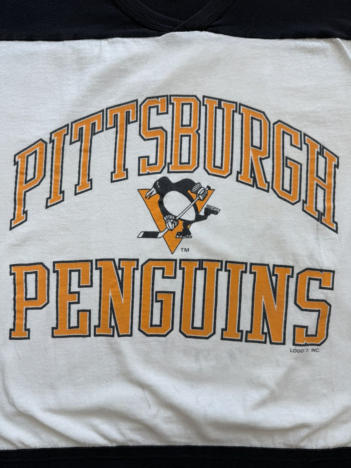 Logo 7 Vintage Pittsburgh Penguins NHL shirt Size US L / EU 52-54 / 3 - 3 Thumbnail