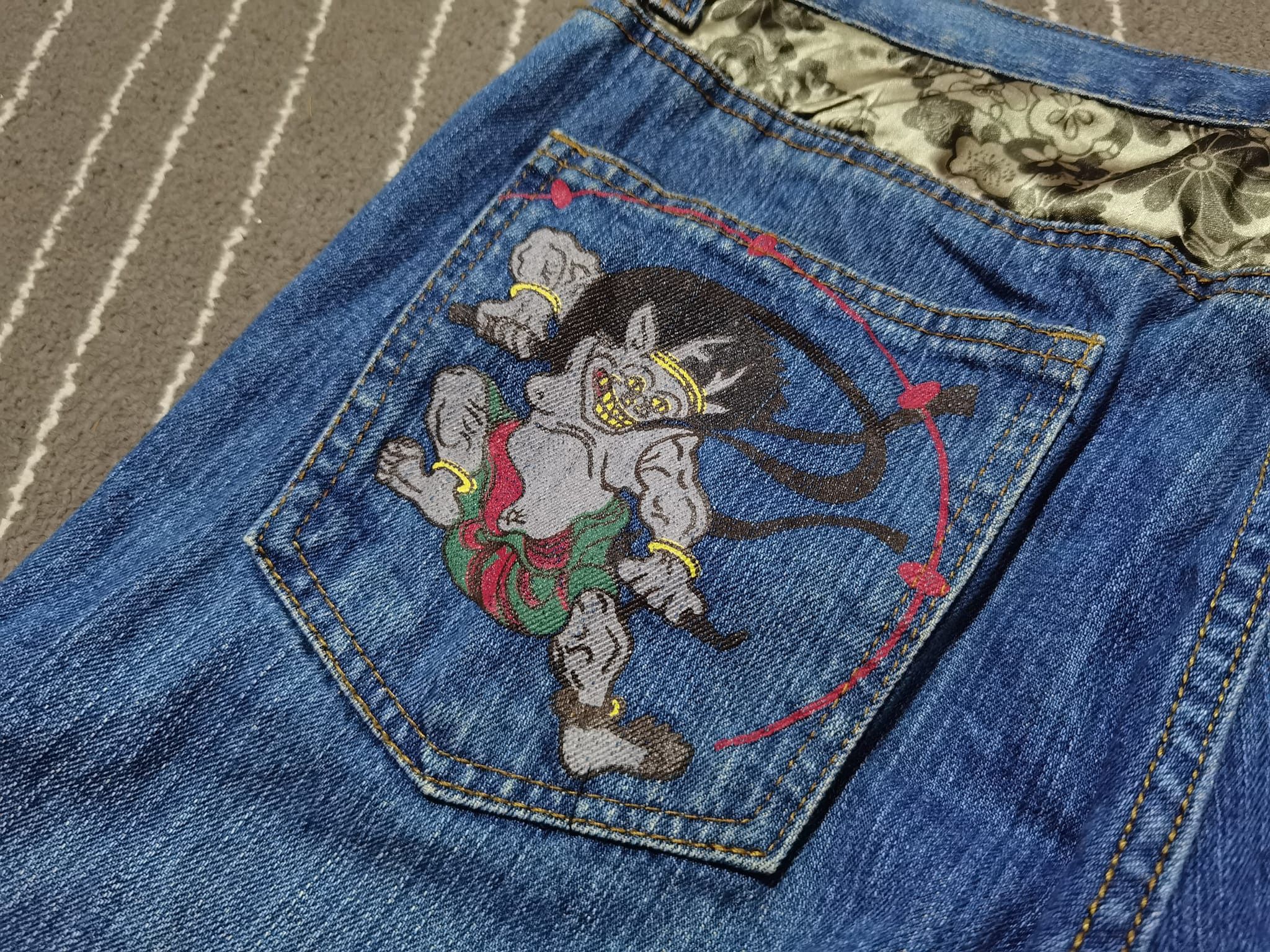 Japanese Brand Japanese raijin and fujin denim w32 2122 Size US 32 / EU 48 - 2 Thumbnail