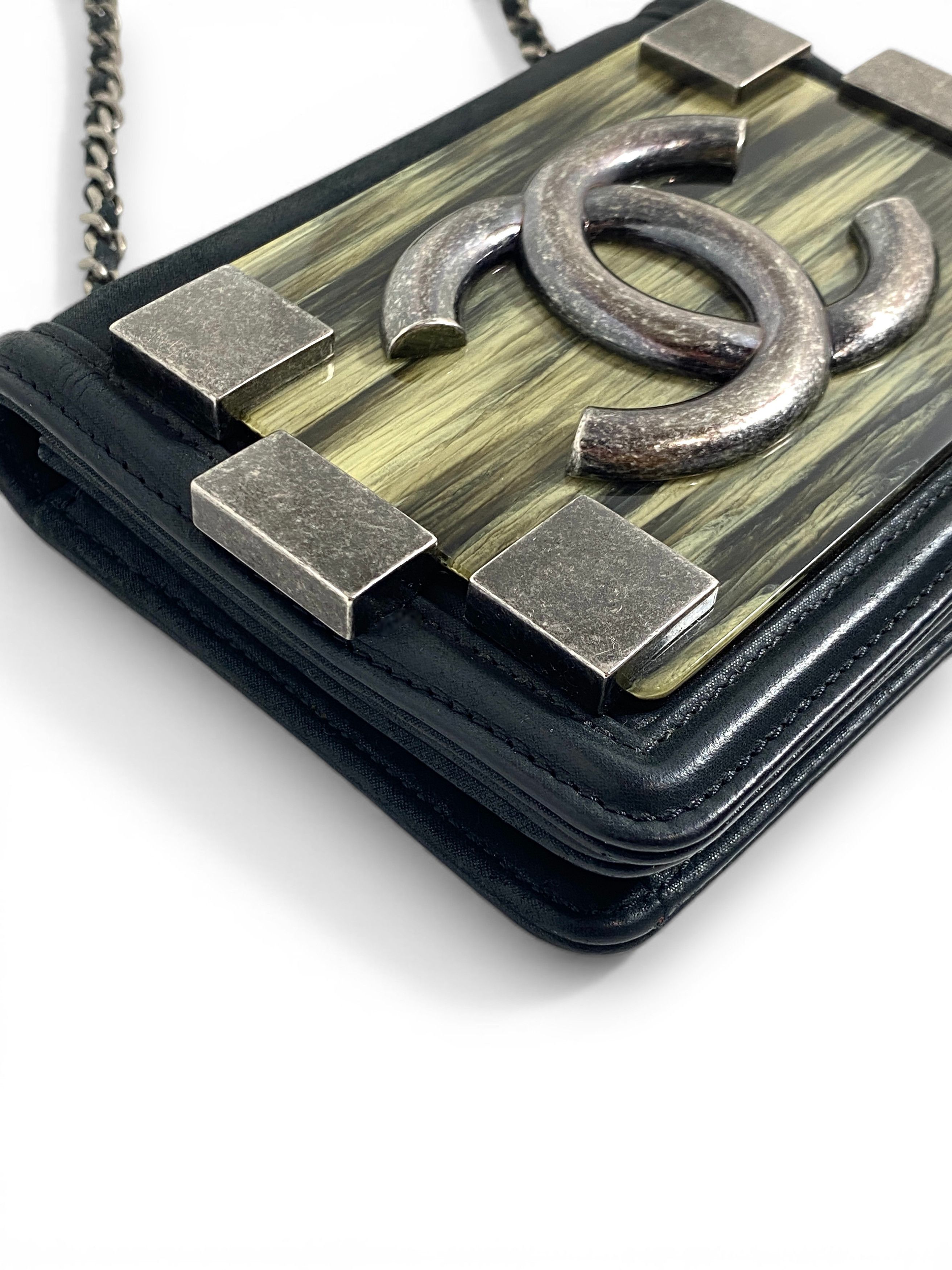 Chanel Chanel CC Logo Boy Brick Leather Flap Shoulder Cross Bag Size ONE SIZE - 12 Thumbnail