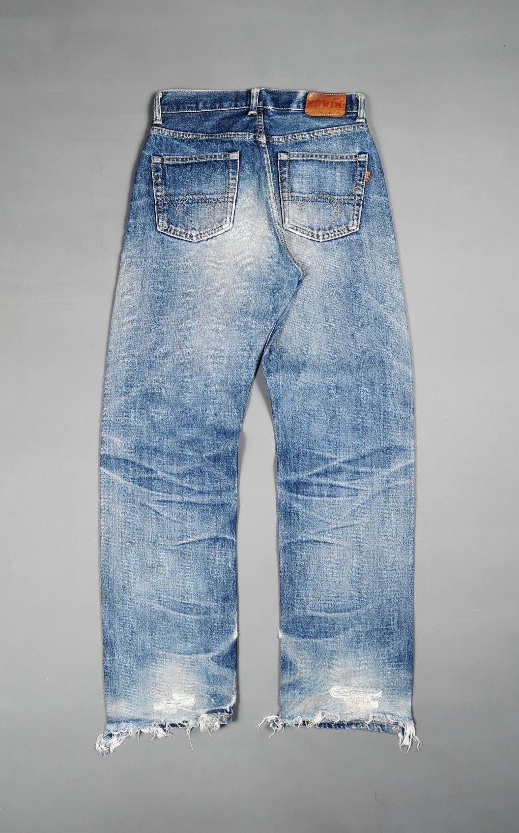 Edwin Thrashed Vintage Edwin Selvedge J505ZX Distressed Jeans Size US 27 - 7 Thumbnail