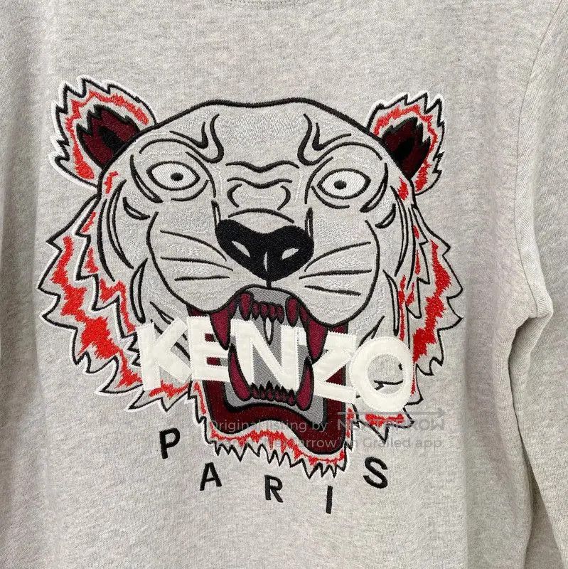 Kenzo KENZO Gray Long Sleeve Cotton Dress . Size S / US 4 / IT 40 - 5 Thumbnail