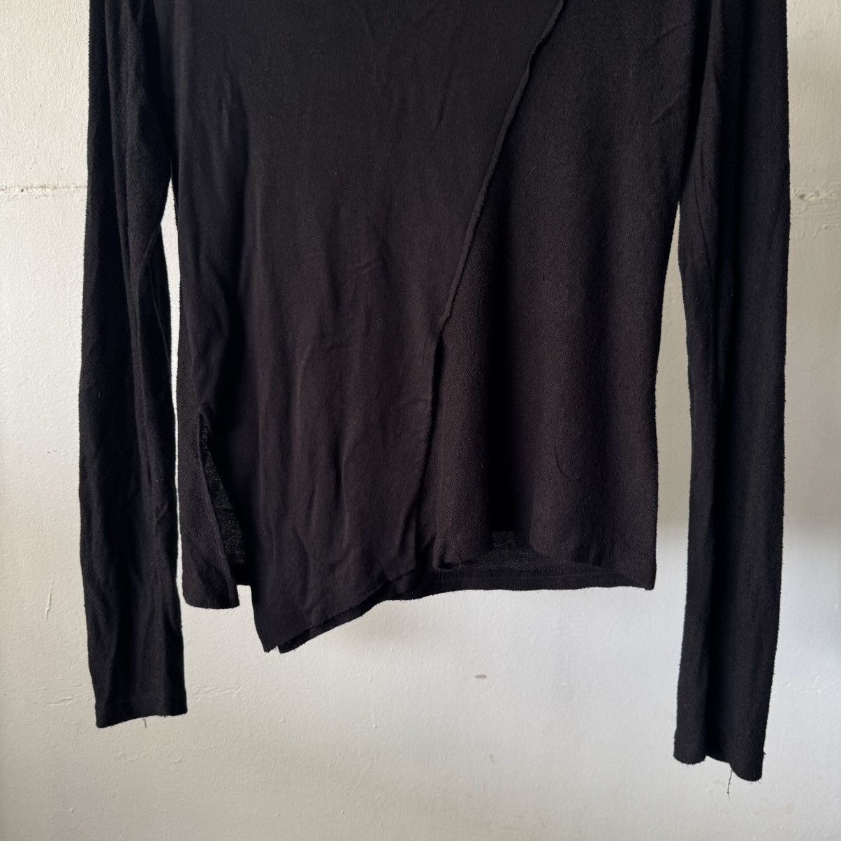 If Six Was Nine Barak Asymmetrical Double Cut Long Sleeve Tee Shirt Size US S / EU 44-46 / 1 - 4 Thumbnail