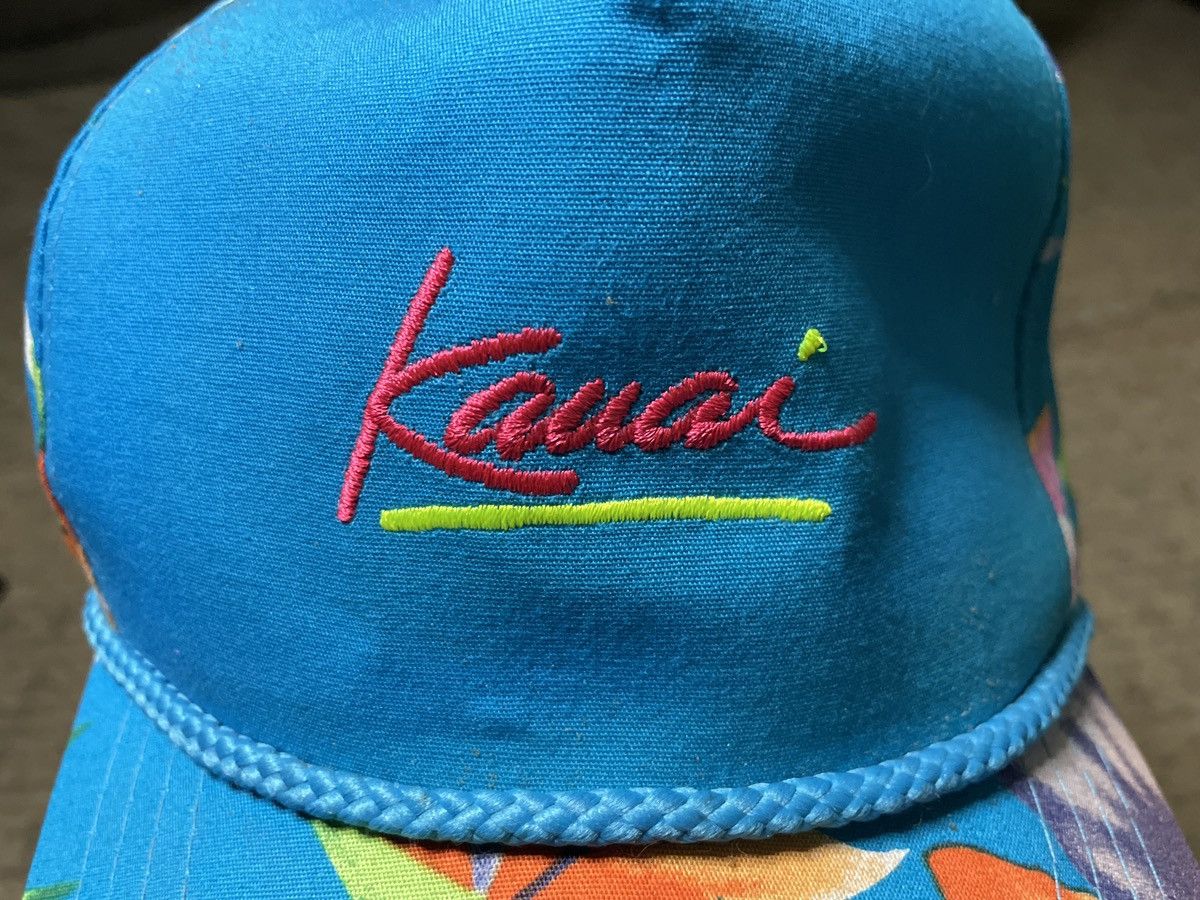 Vintage × Yupong Vintage Kauai Cord Hat Cap Hawaii Floral Strapback yupoong Size ONE SIZE - 2 Thumbnail