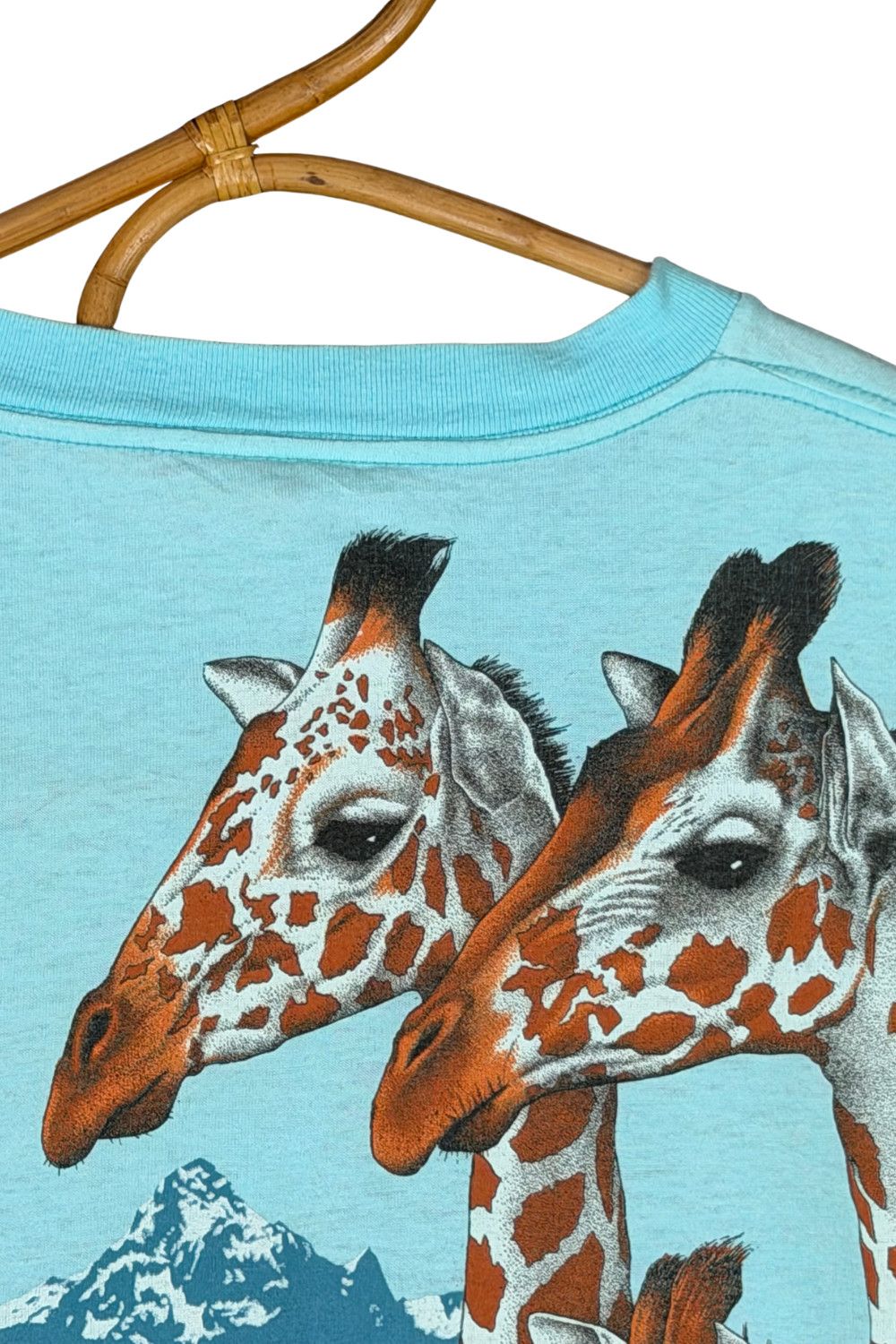 Vintage 1982 Harlequin NG Giraffe Tee - Double Sided Size US L / EU 52-54 / 3 - 11 Thumbnail