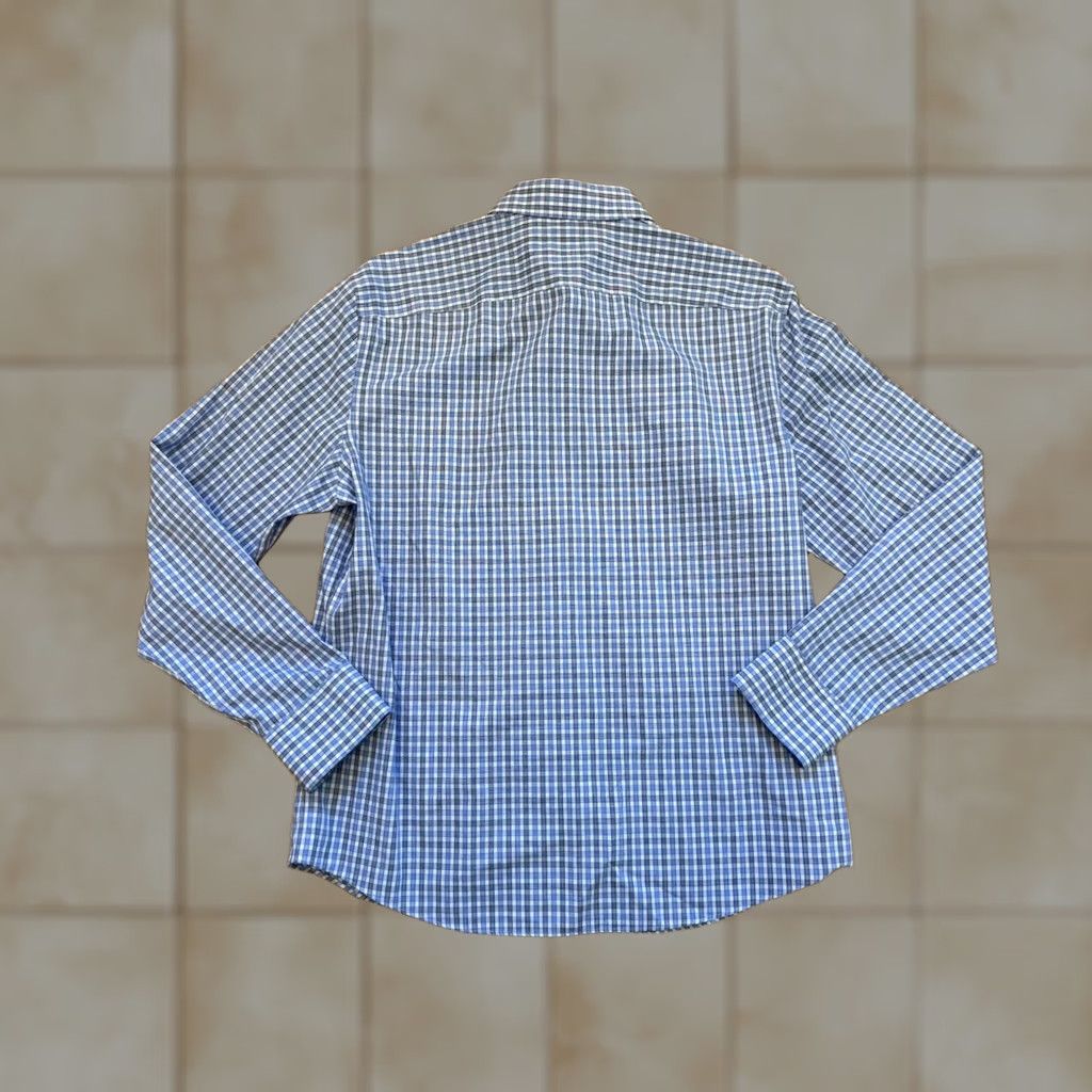UNTUCKit UNTUCKit Shirt Mens Large Regular Fit Plaid Blue White Button Long Sleeve EUC Size US L / EU 52-54 / 3 - 1 Thumbnail