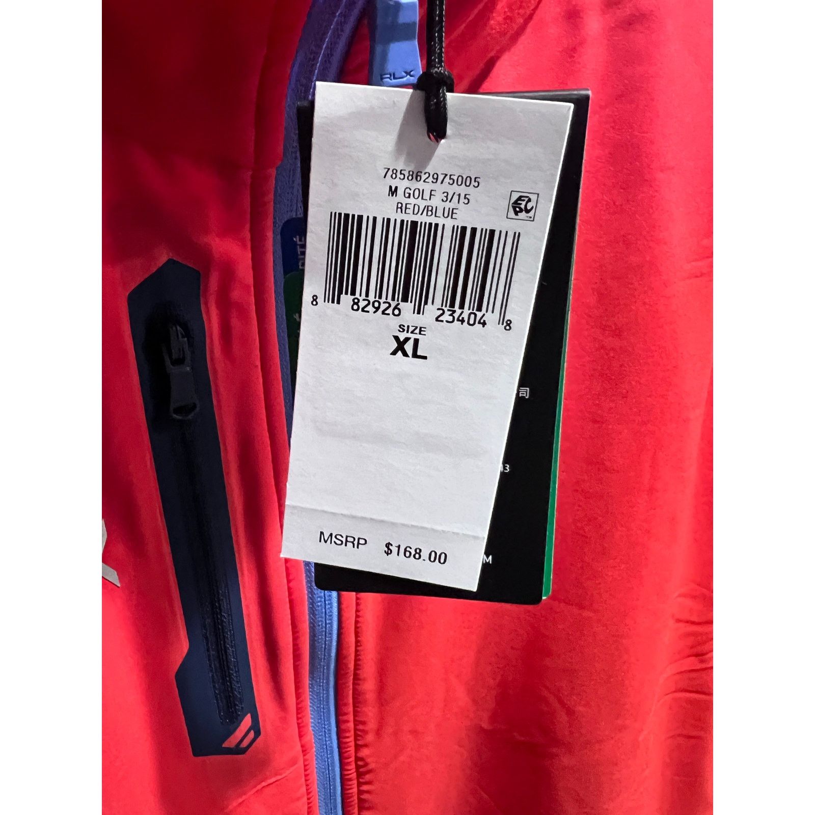 Ralph Lauren Ralph Lauren RLX Golf Vest Men’s XL Red Blue Wicking Zip Size US XL / EU 56 / 4 - 4 Thumbnail
