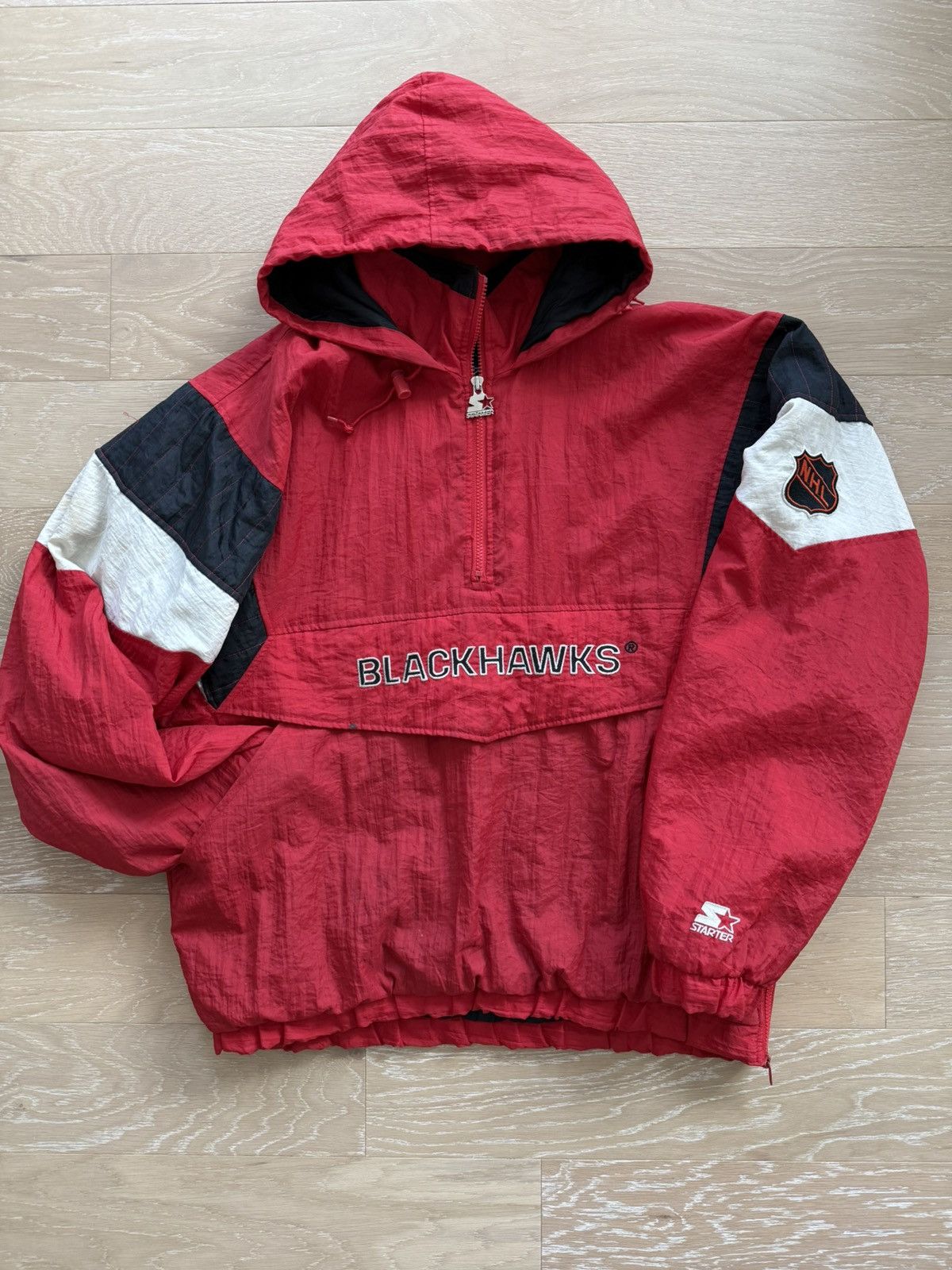 Starter Rare Vintage Chicago Blackhawks Starter Hoodie Jacket Size US L / EU 52-54 / 3 - 1 Thumbnail
