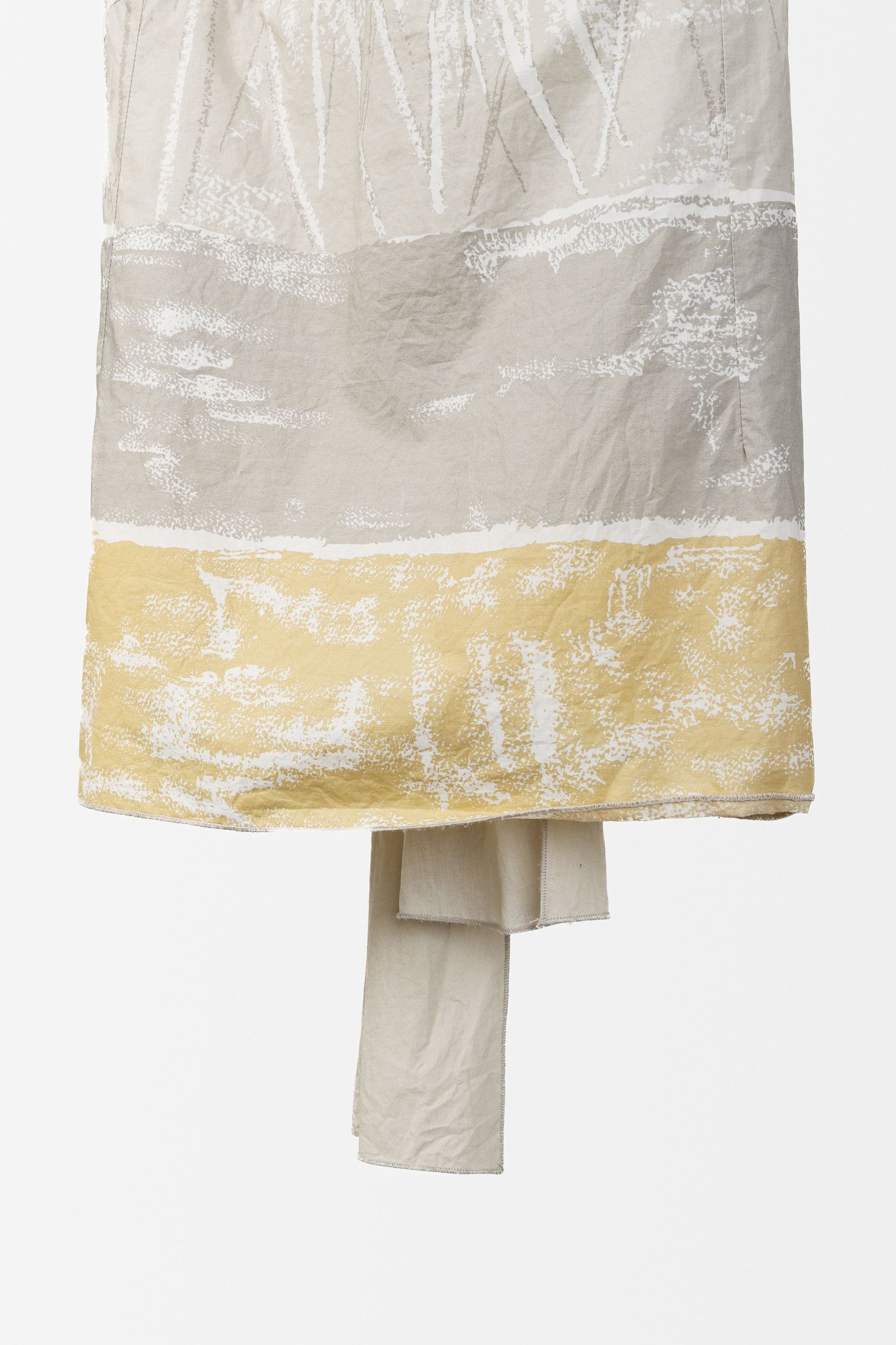 Marni Marni Beige Ochre Yellow Print Tie-Back Blouse Size M / US 6-8 / IT 42-44 - 6 Thumbnail