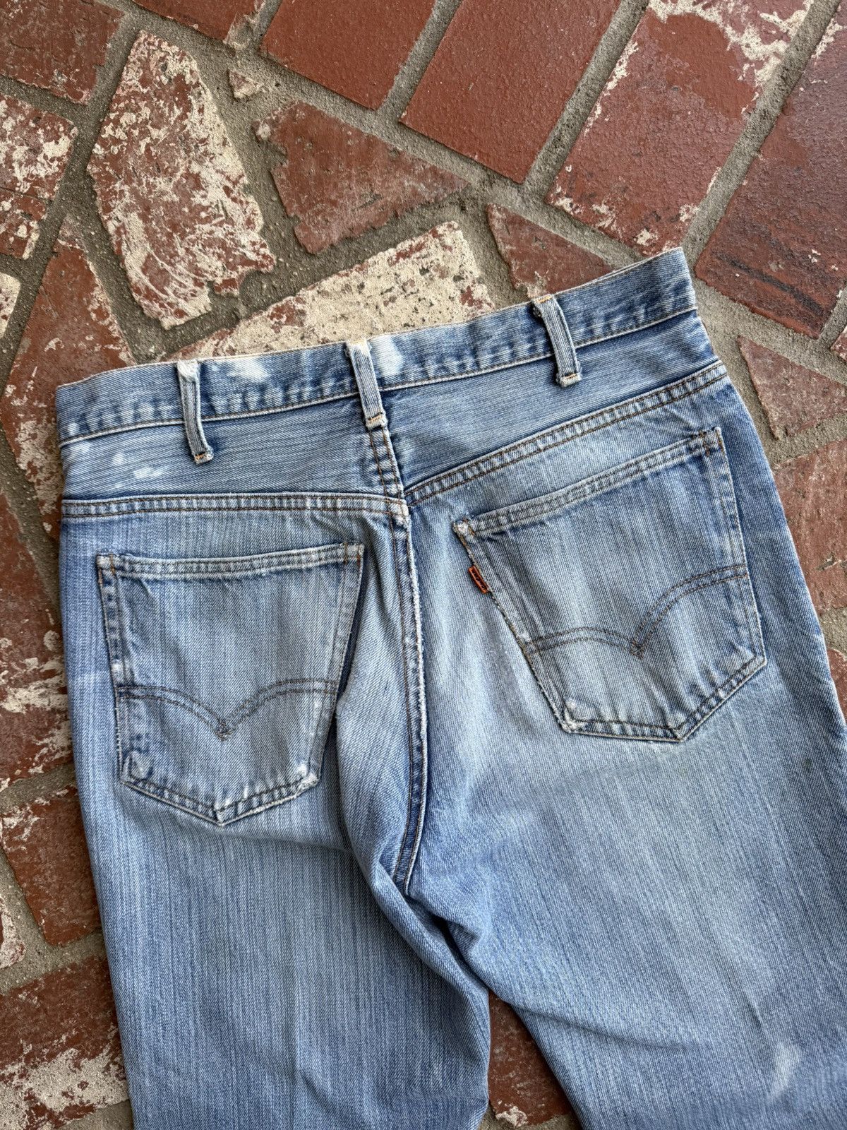 Levi's Levis Orange Tab Big E Jeans 1969-1971 Size US 30 / EU 46 - 5 Thumbnail