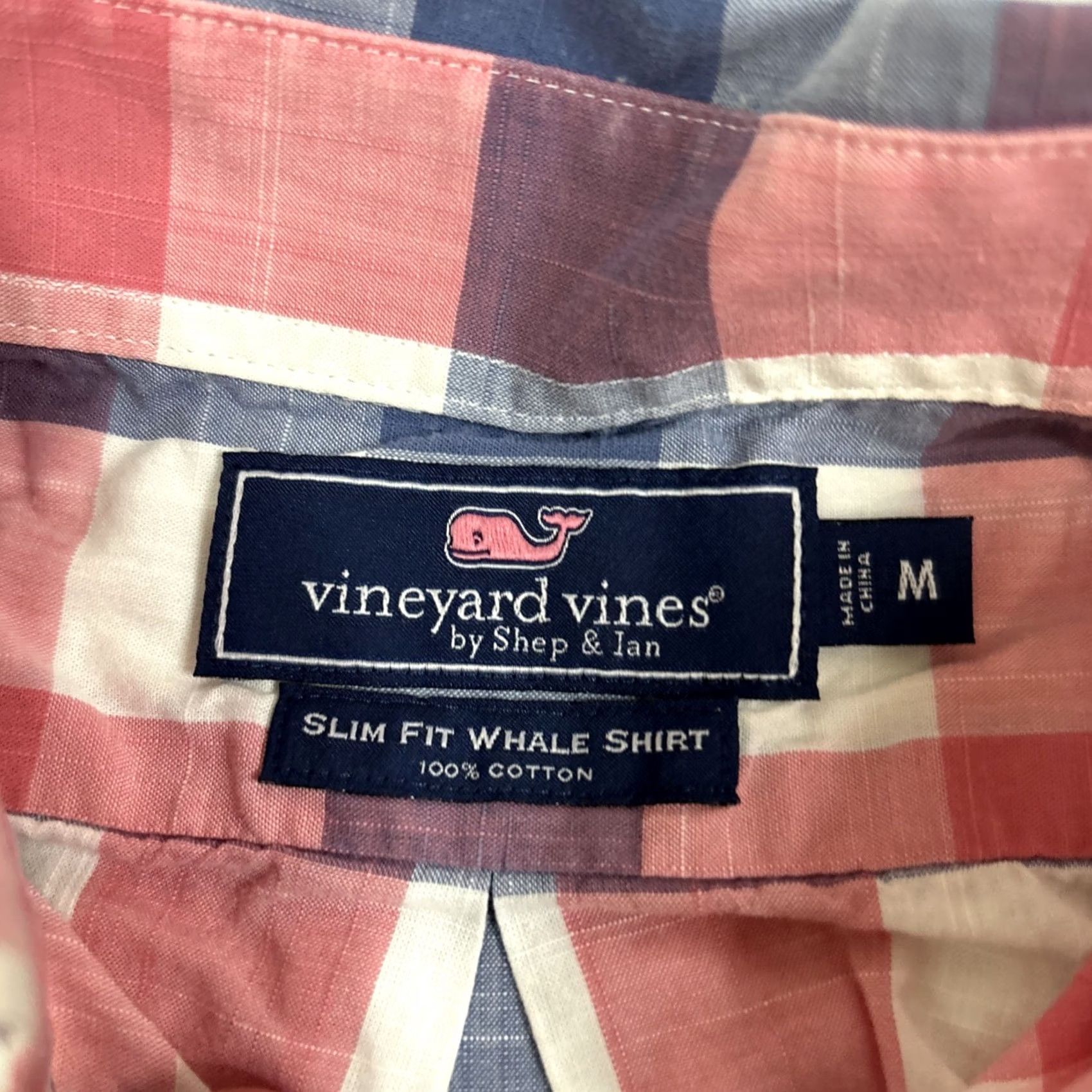 Vineyard Vines Vineyard Vines Slim Fit Whale Shirt Men's M Plaid Button-Down Long Sleeve Size US M / EU 48-50 / 2 - 3 Thumbnail
