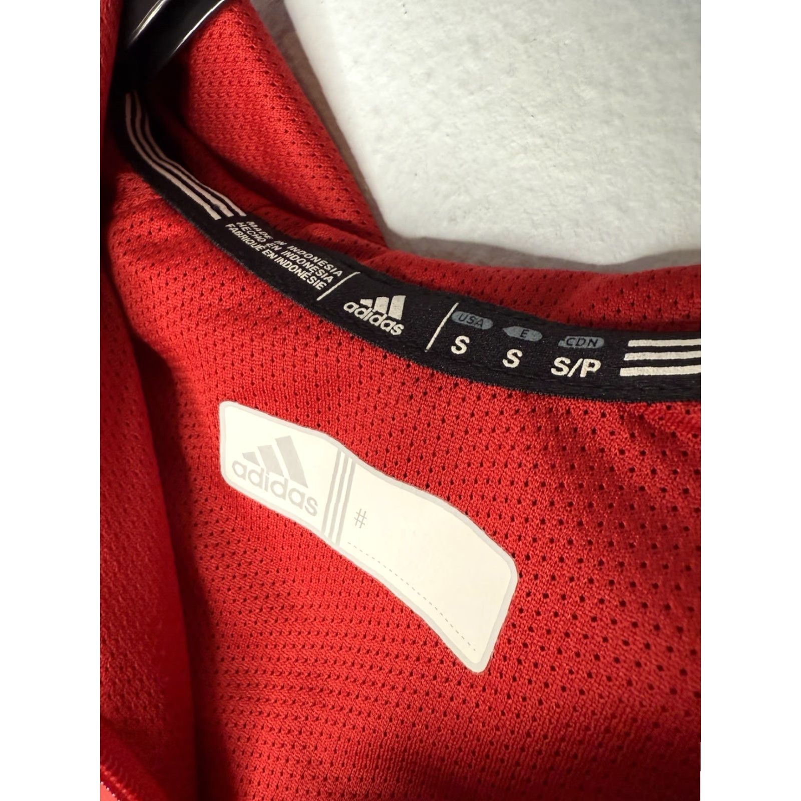 Adidas Adidas Full Zip Jacket Mens Small Red Hooded Athletic Lined Size US S / EU 44-46 / 1 - 3 Thumbnail
