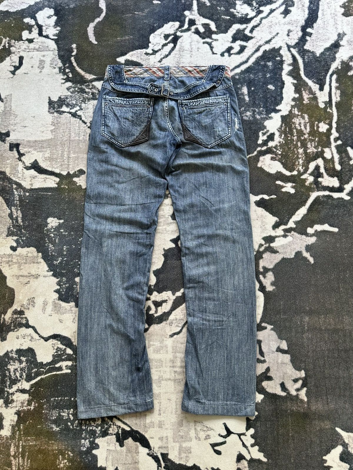 Dolce & Gabbana SS2007 D&G cummerband denim buckle back Size US 32 / EU 48 - 3 Thumbnail