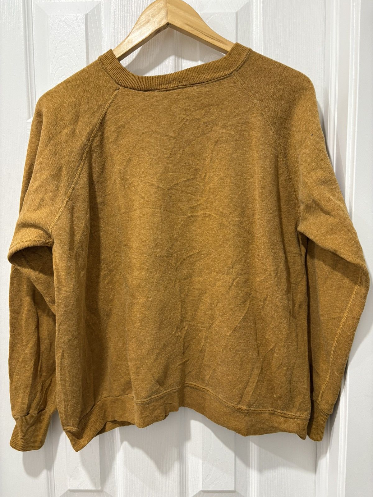 Vintage Vintage 1960s dark gold mustard sweat sweatshirt crewneck Size US L / EU 52-54 / 3 - 2 Thumbnail