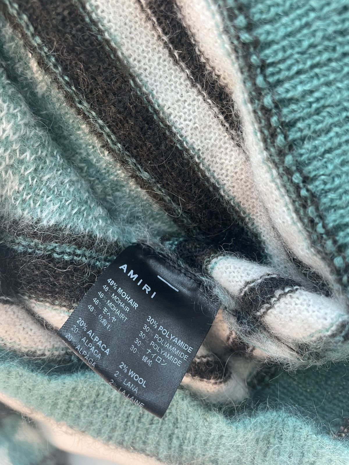 Amiri Amiri Monogram Mohair Sweater Size US S / EU 44-46 / 1 - 5 Thumbnail