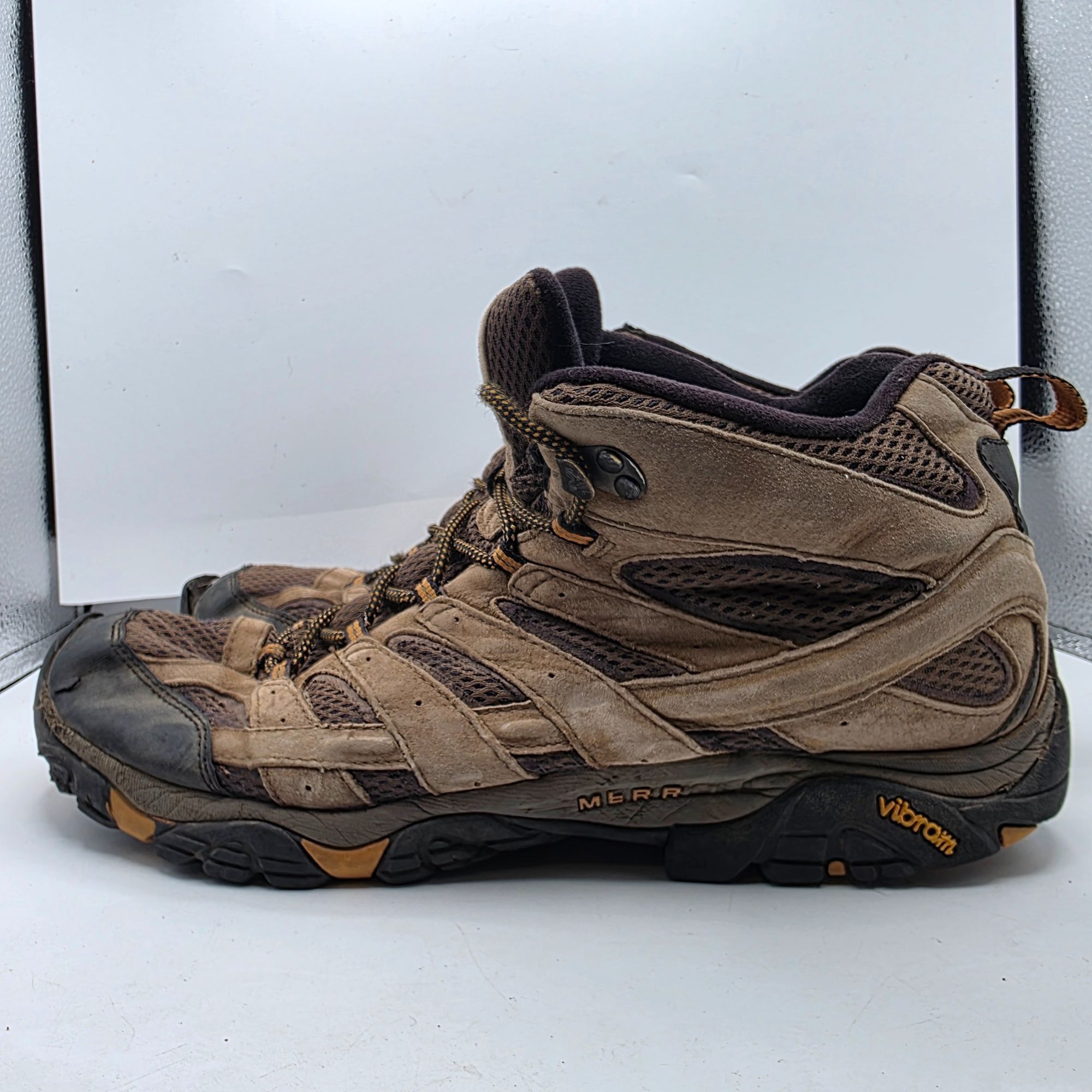 Merrell Merrell Moab 2 Mid Ventilator Mens Size 13 Brown Hiking Boot Size US 13 / EU 46 - 13 Thumbnail