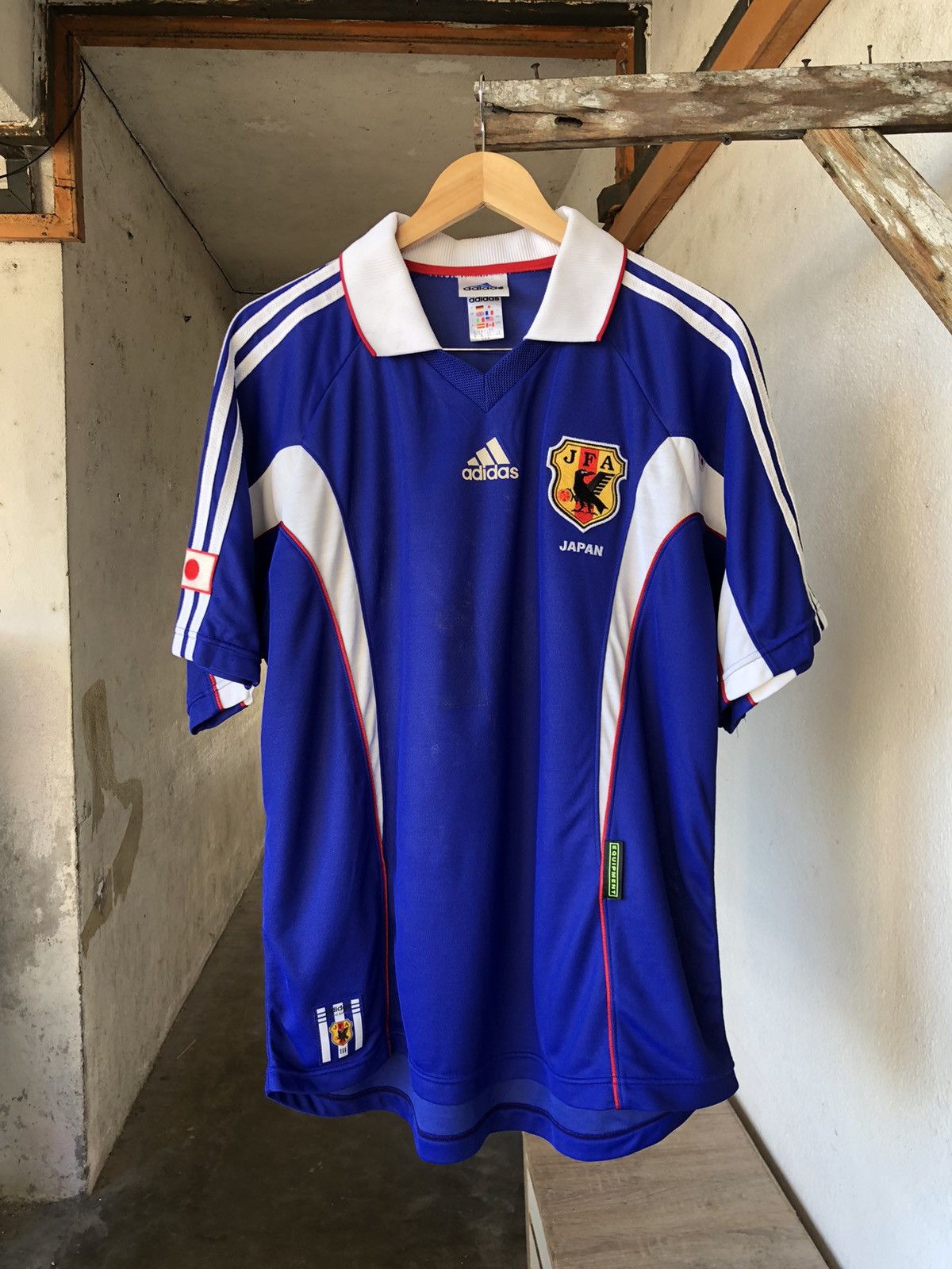 image of Legendvintage 90's Adidas Equipment Japan Jersey Nakamura in Blue, Men's (Size XL)