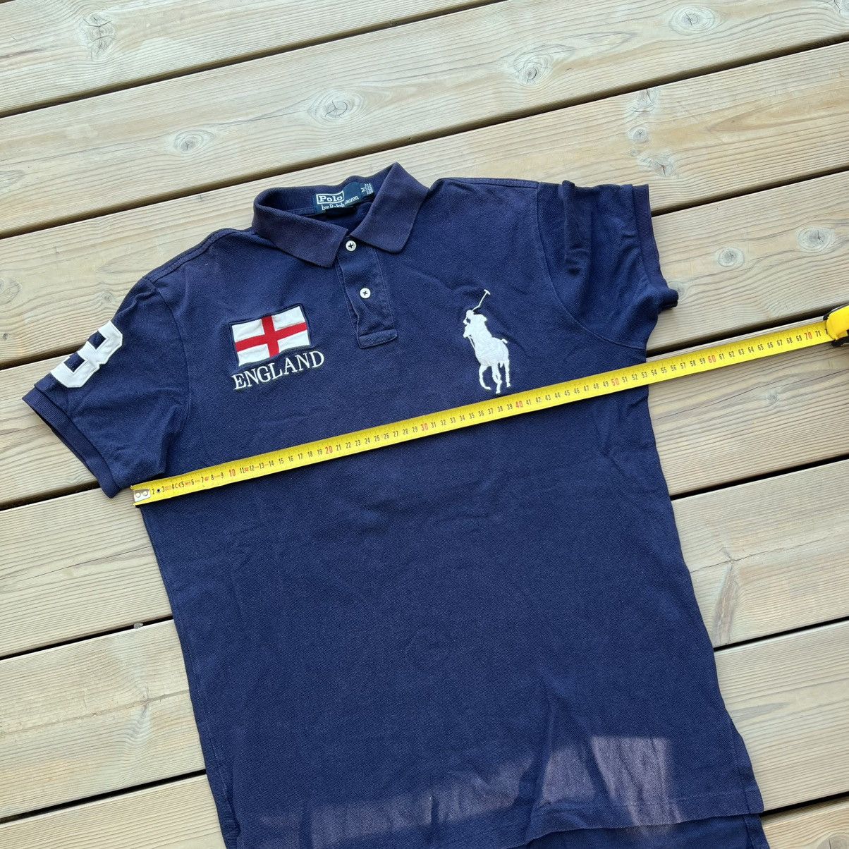 Polo Ralph Lauren Polo Ralph Lauren Rare VTG 00s England Chief Keef Big Pony Size US M / EU 48-50 / 2 - 8 Thumbnail