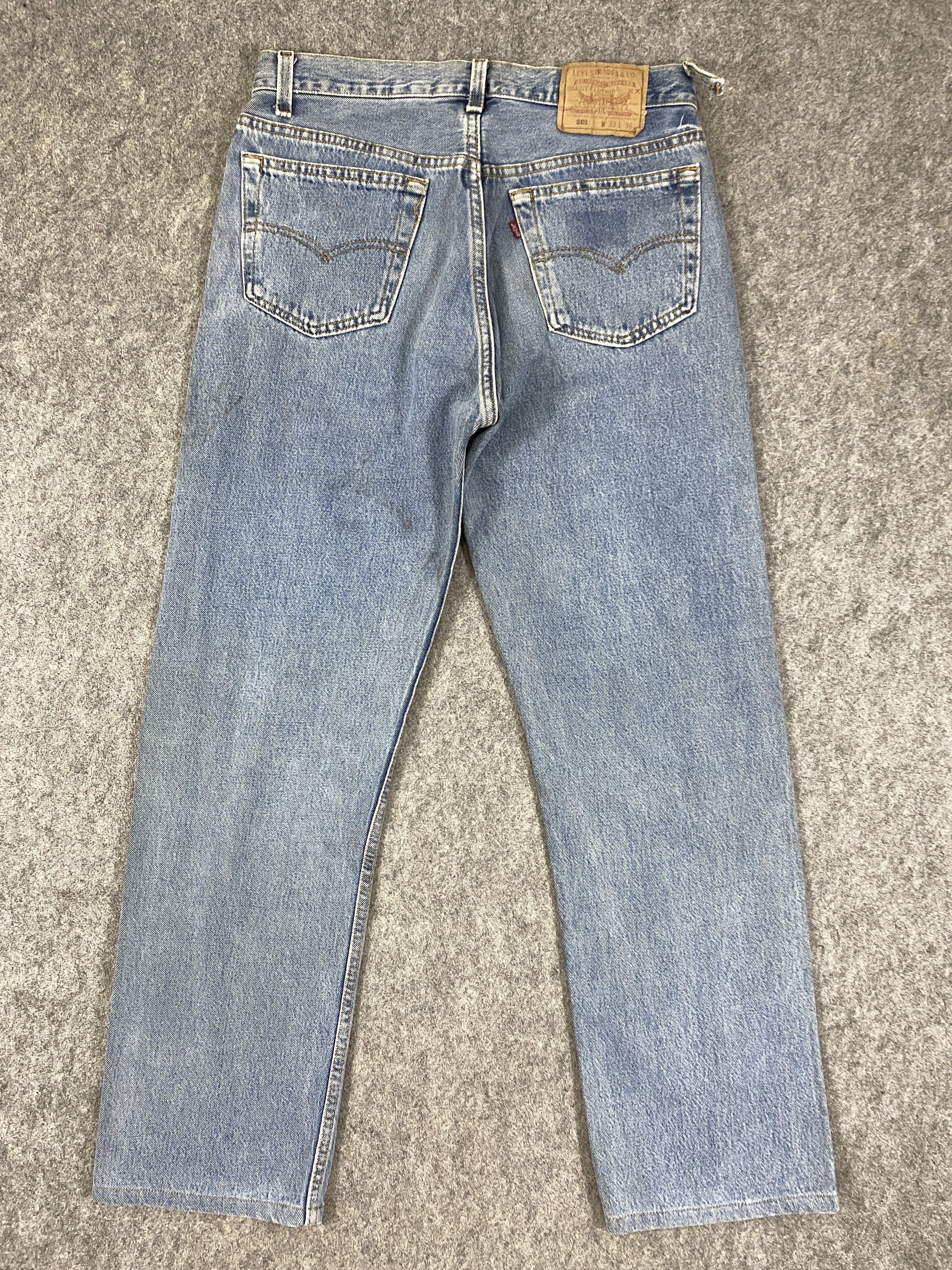 Levi's Blue Wash Vintage Levi's 501 Jeans 31x29 Denim - JN3299 Size US 31 - 2 Thumbnail