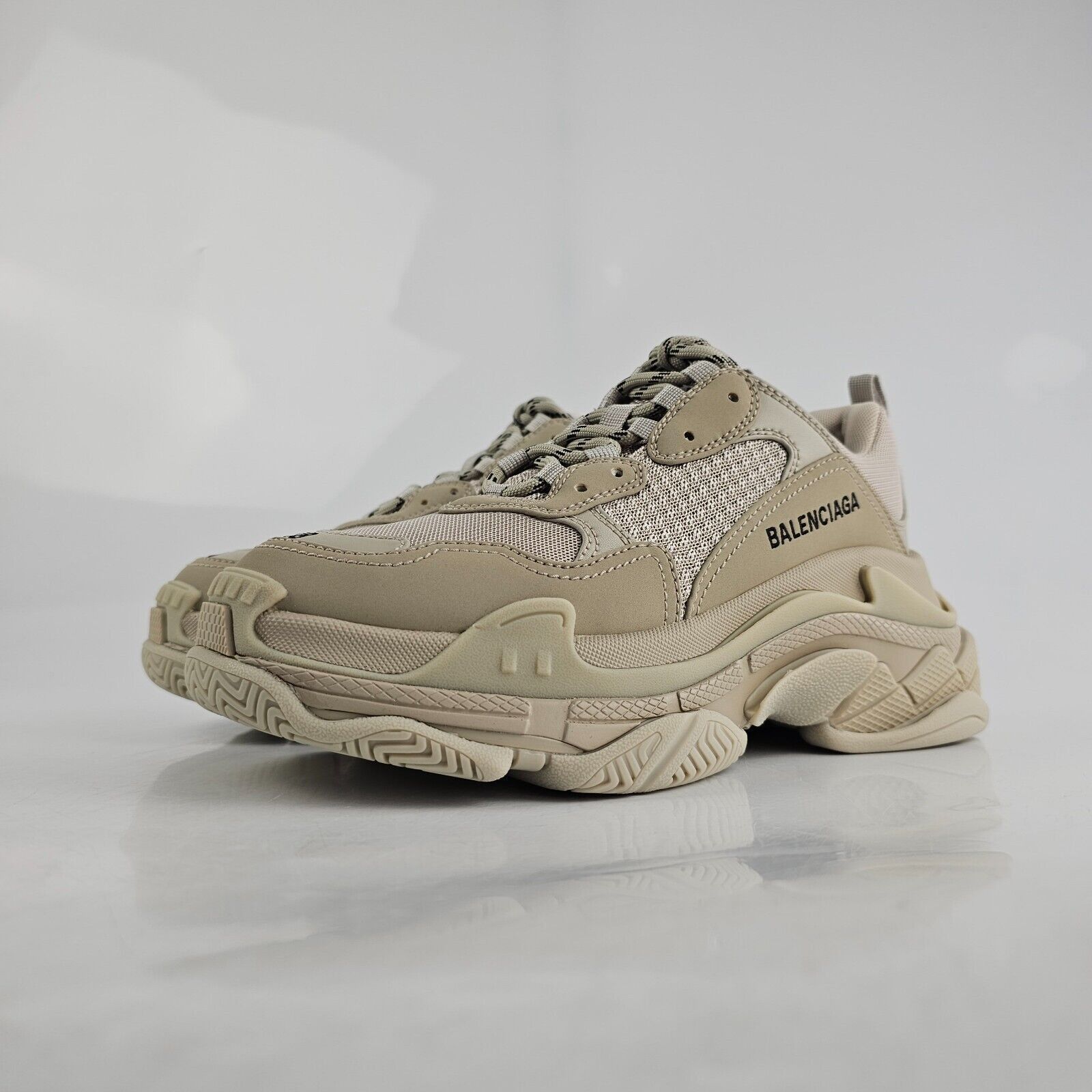Balenciaga Triple S Women's Beige Sneakers New