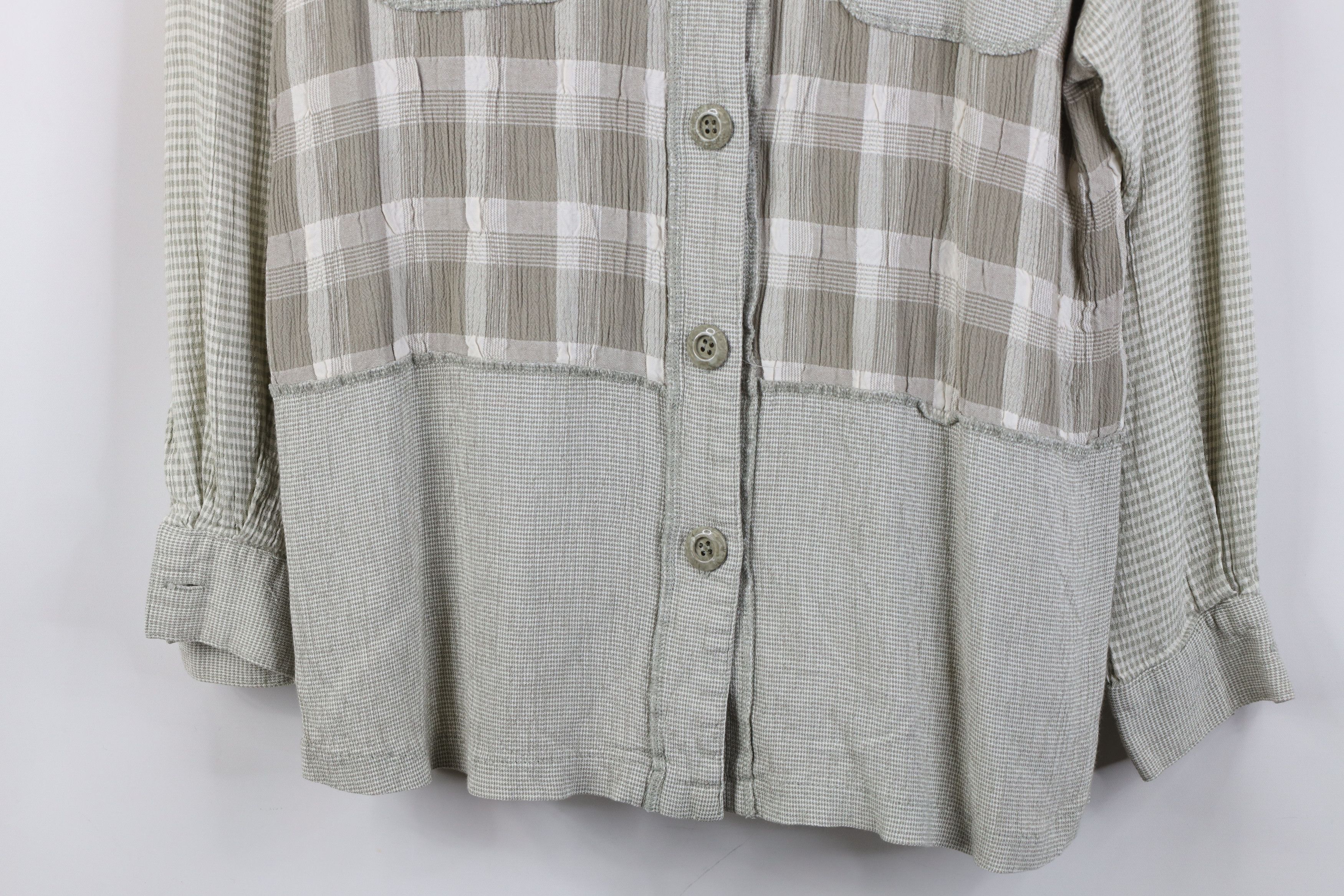 Vintage Vintage 90s Saint Germain Lagenlook Button Shirt USA Size L / US 10 / IT 46 - 3 Thumbnail