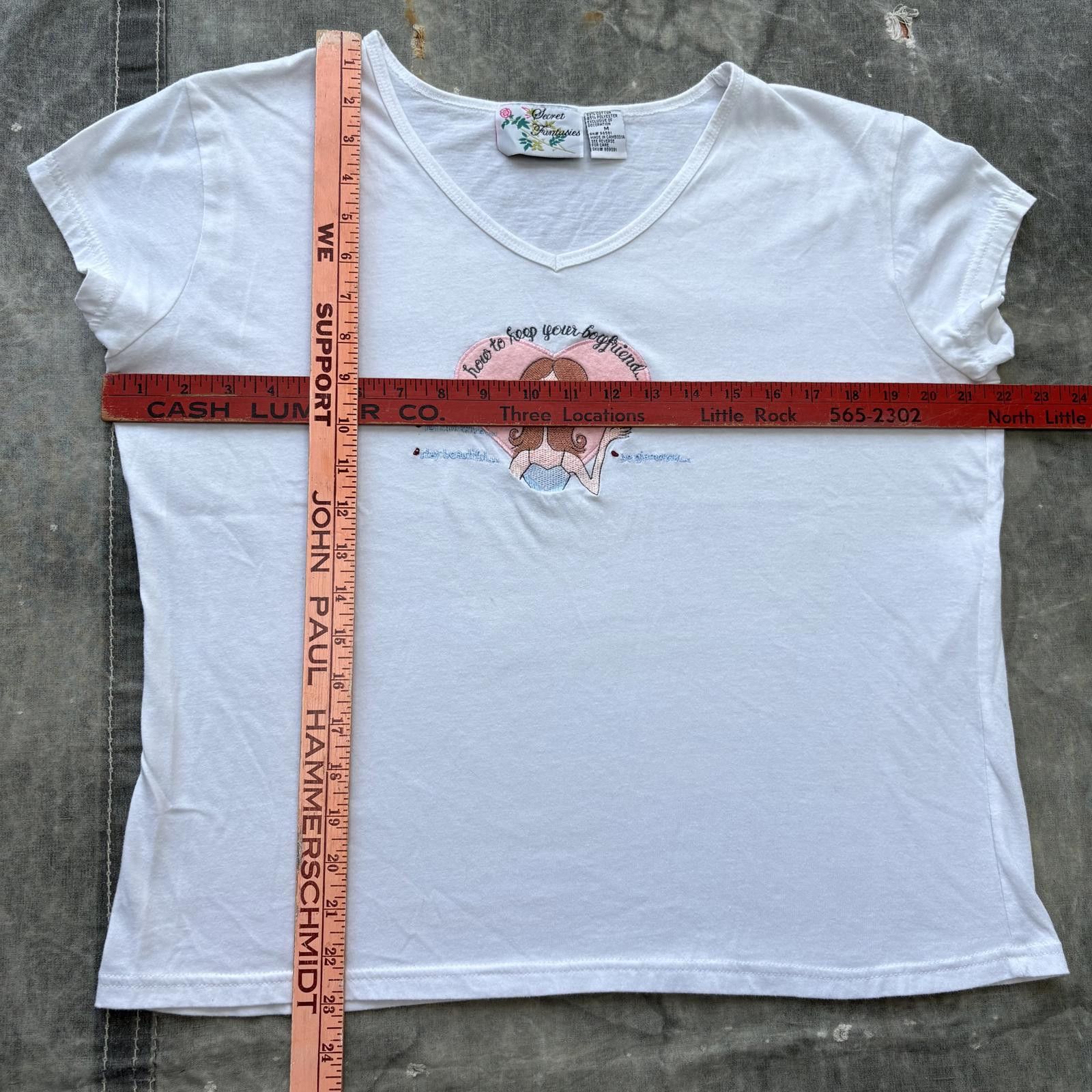 Vintage Vintage 90s Y2K How To Keep Your Boyfriend Heart Funny Shirt Size M / US 6-8 / IT 42-44 - 5 Thumbnail