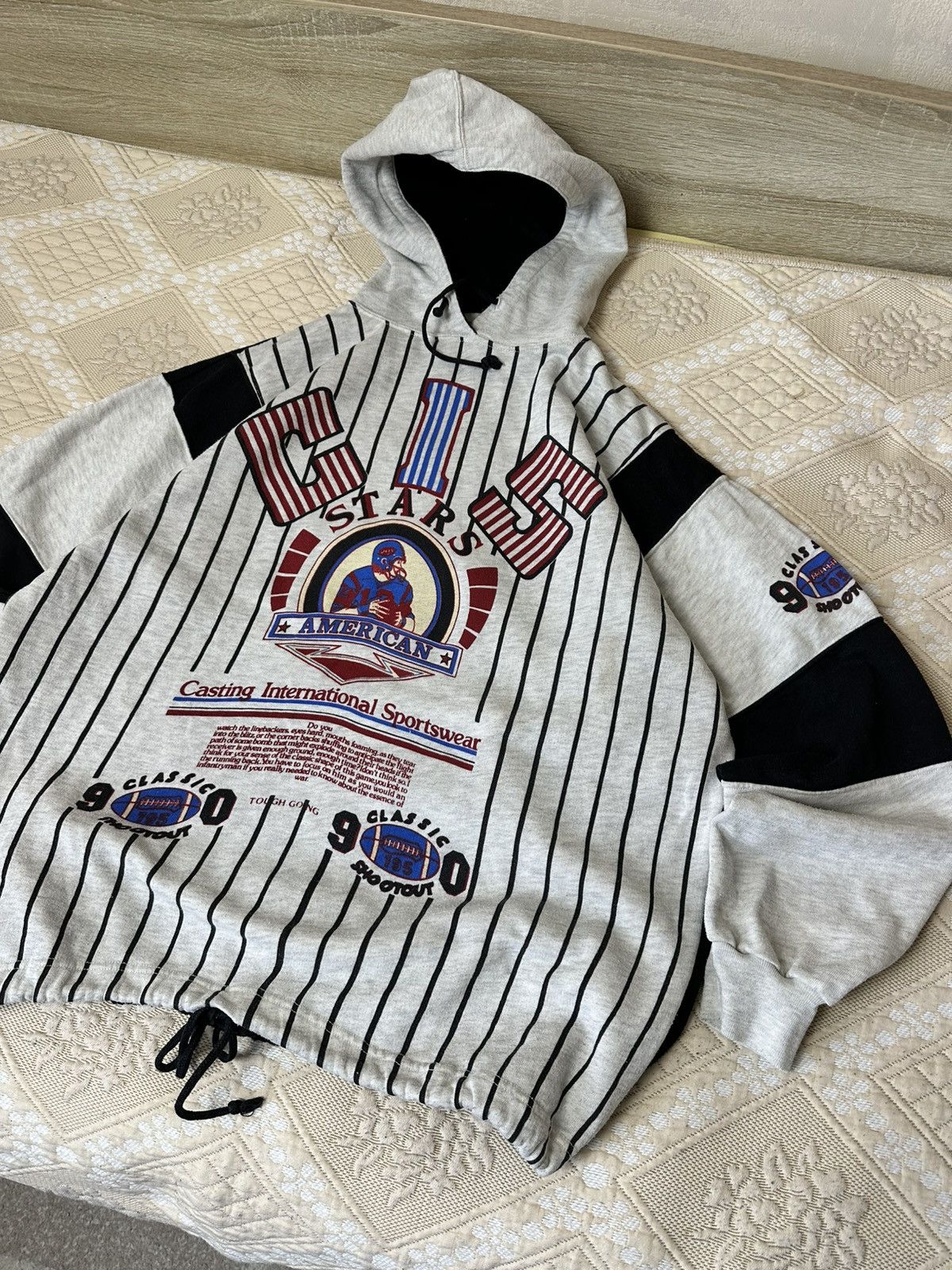 NFL 🔥 90s NFL Vintage Football Hoodie Sweatshirt CIS USA Size US M / EU 48-50 / 2 - 7 Thumbnail