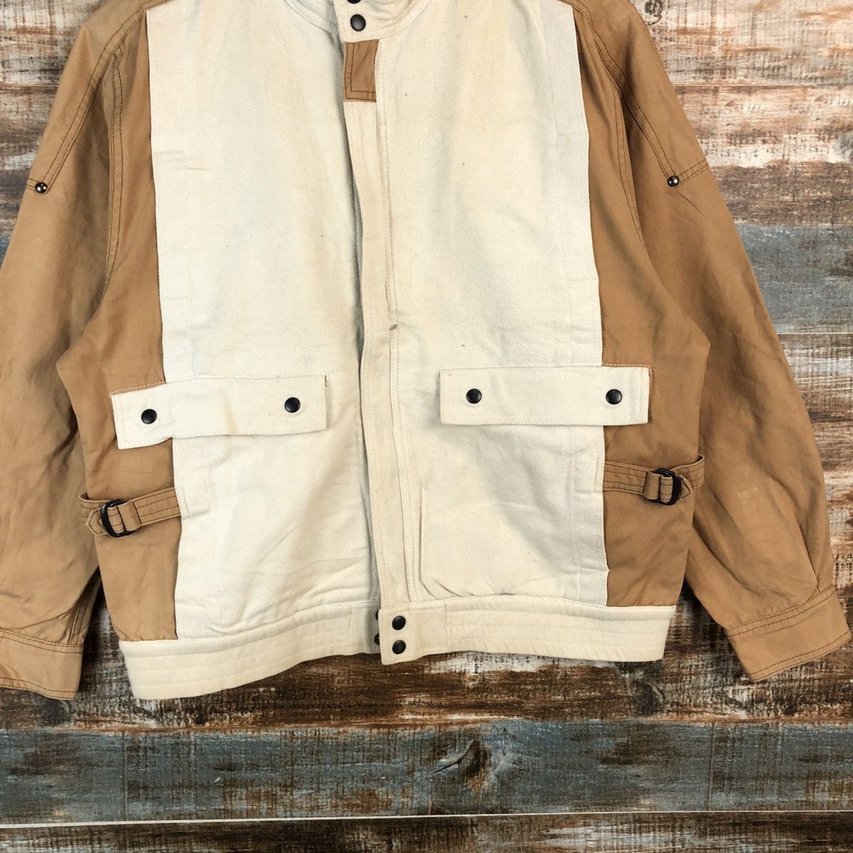 DC DC Brown vintage Bombers Jacket #A2200 Size US M / EU 48-50 / 2 - 3 Thumbnail