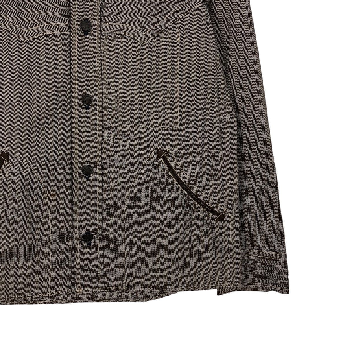 Beams Plus Vintage Wool Herringbone Biker Jacket Cei Beams Issey Miyake Size US L / EU 52-54 / 3 - 6 Thumbnail