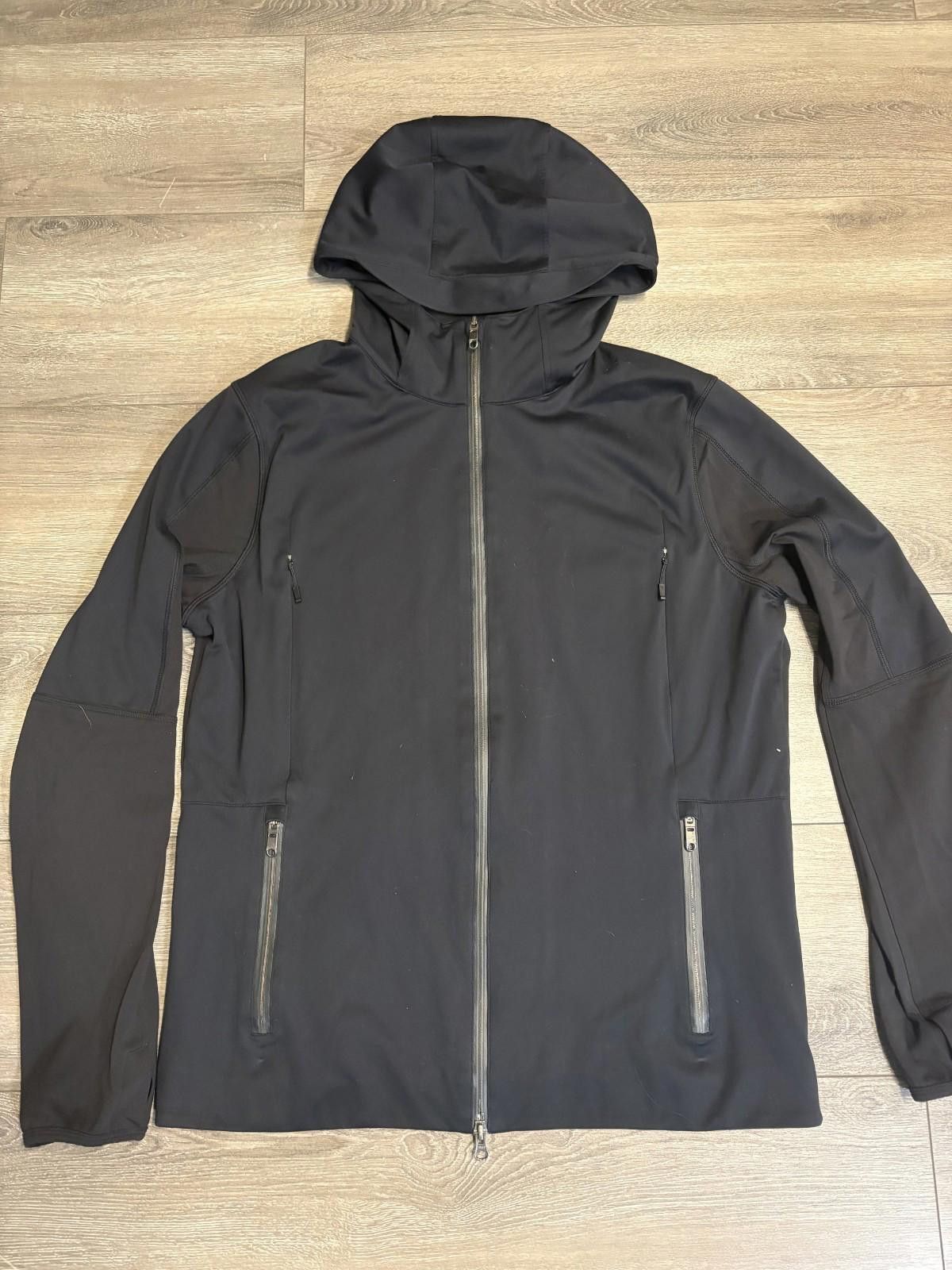 Lululemon Lululemon Full Zip Hoodie Sweatshirt Black Stretch Men’s L Size US L / EU 52-54 / 3 - 1 Thumbnail