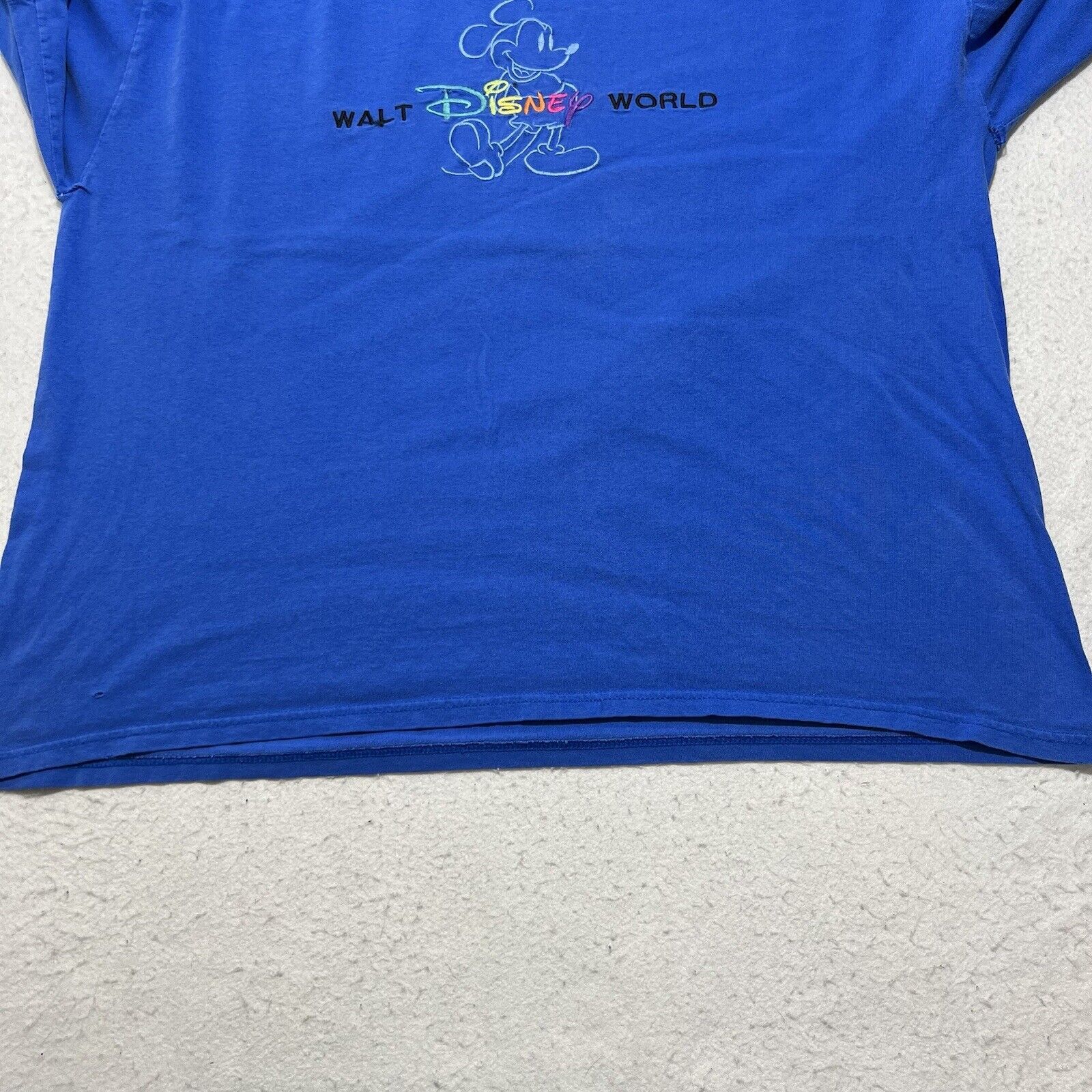 Disney Vintage Disney Embroidered Tee Mickey Mouse Rainbow T Shirt Size US XXL / EU 58 / 5 - 6 Thumbnail