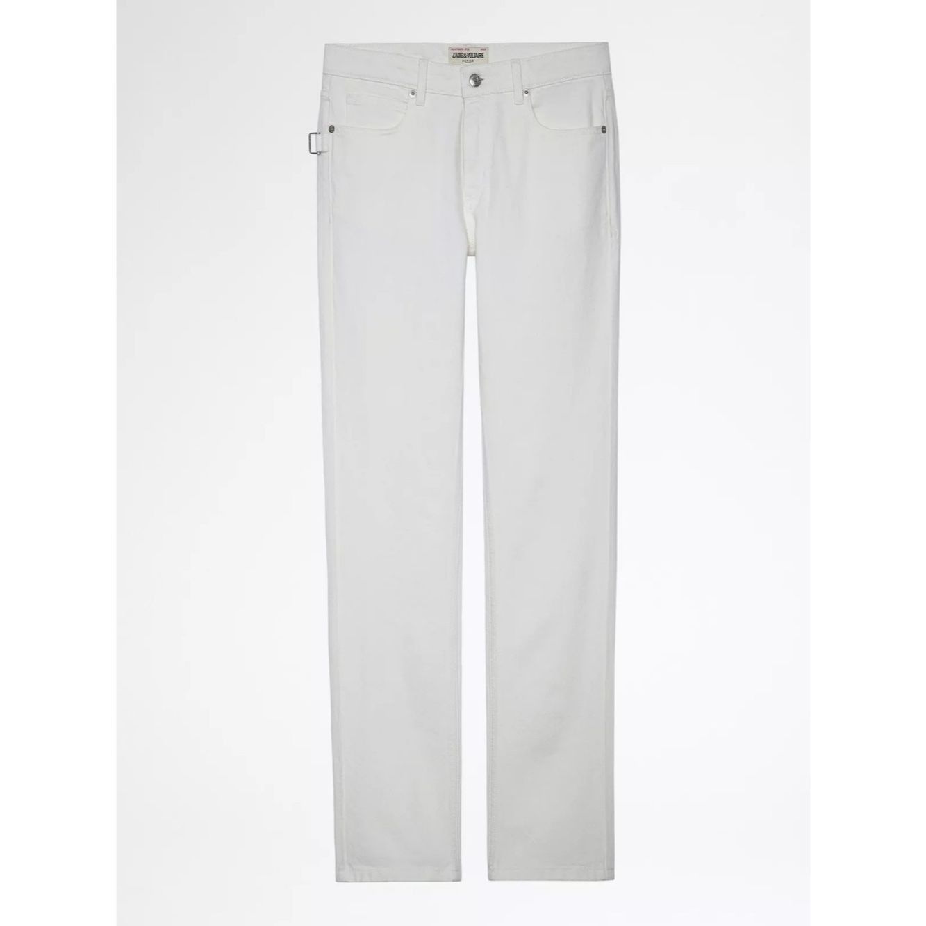 Zadig & Voltaire Zadig & Voltaire Clint White Straight Leg Jeans NWT Size 25 Size 25" / US 0 / IT 36 - 3 Thumbnail
