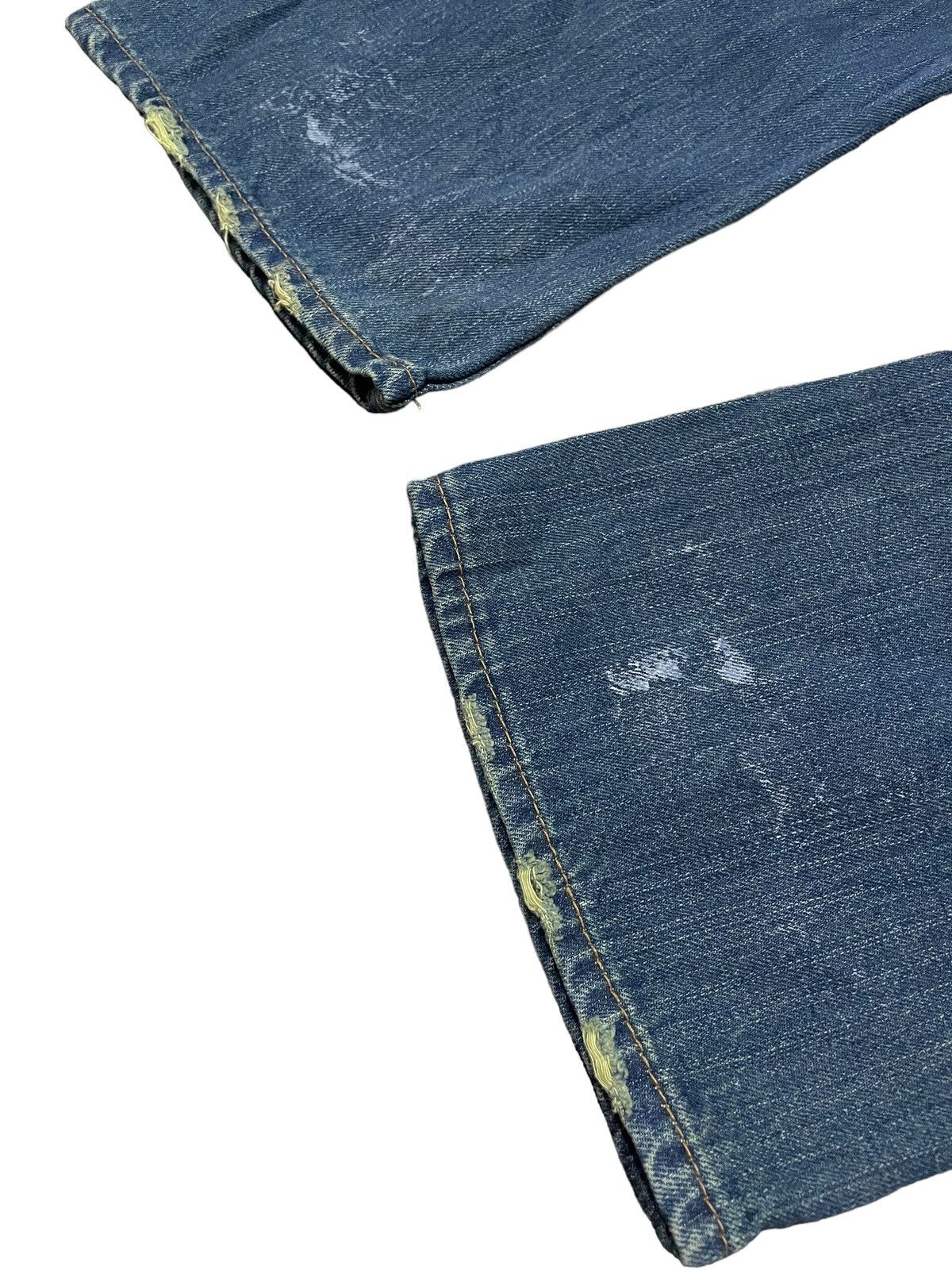 Hysteric Glamour × Japanese Brand Root Three Japan Paint Splatter Studded Flared Jeans Size US 32 / EU 48 - 20 Thumbnail