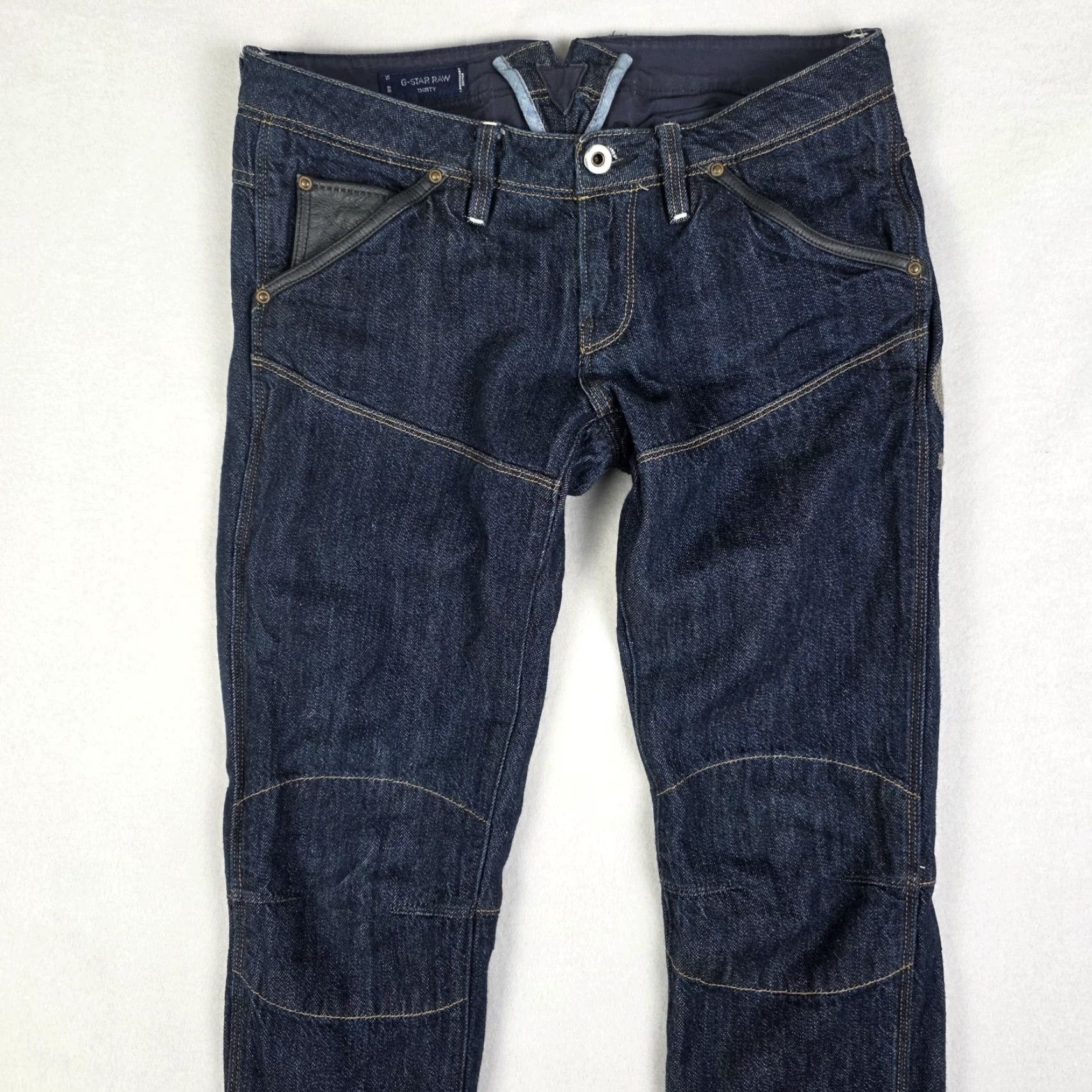 G-Star G-Star Raw 30 Year Heritage Tapered Womens Jeans 29x30 Blue Buckle Selvedge Rare 5620 Size ONE SIZE - 4 Thumbnail