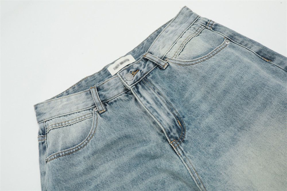 Japanese Brand × Jean Light-colored loose casual gradient distressed washed jeans Size US 32 / EU 48 - 4 Thumbnail