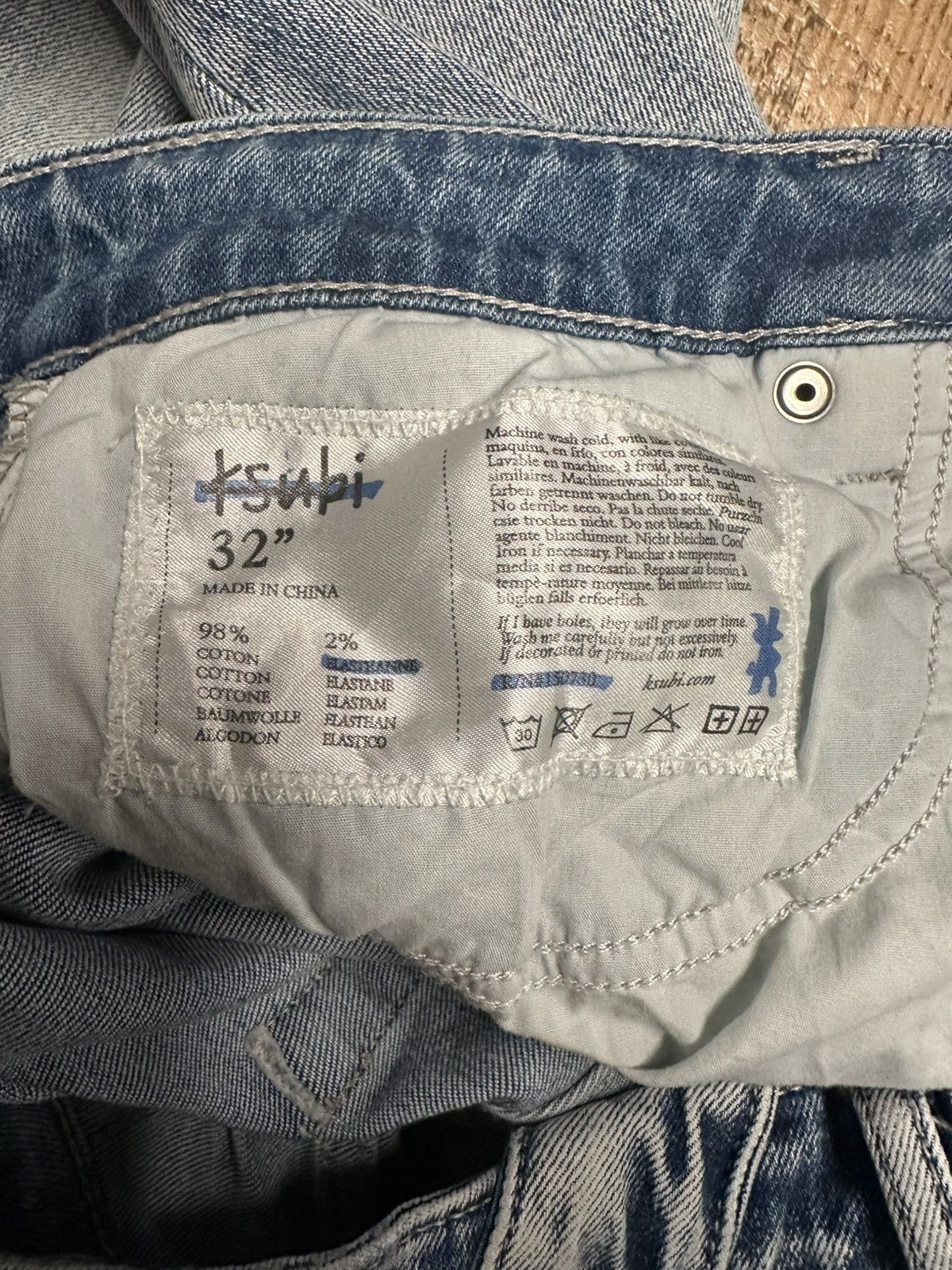 Ksubi Ksubi Distressed Blue Denim Jeans Sz 32 Size US 32 / EU 48 - 5 Thumbnail
