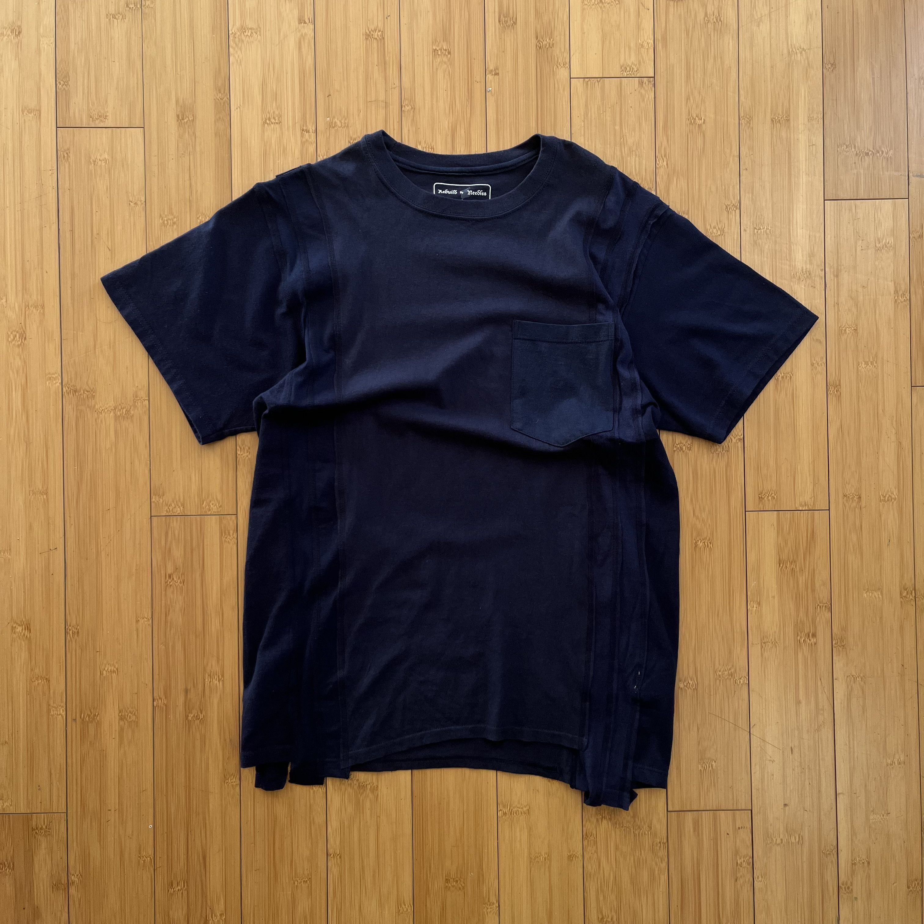 Needles Rebuild By Needles Reconstructed Navy T-Shirt Size US S / EU 44-46 / 1 - 1 Thumbnail