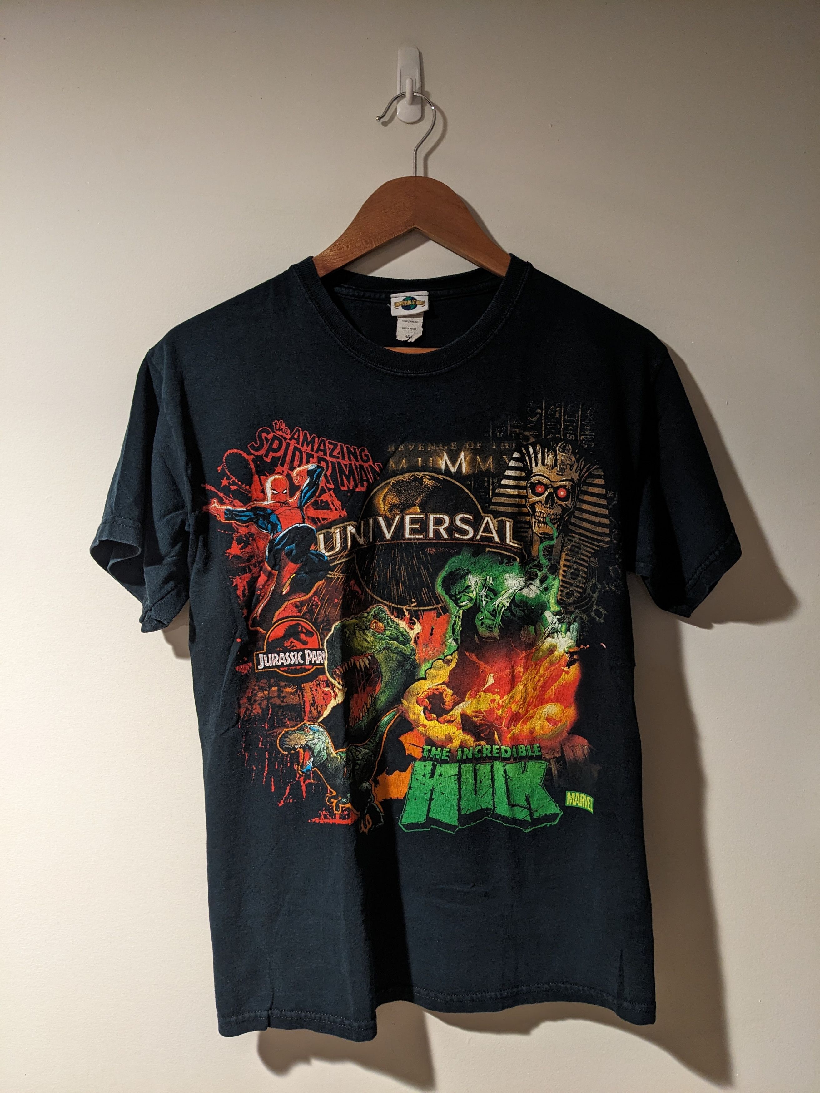 Marvel Comics × Universal Studios × Vintage Vintage Universal Studios Spider-Man Hulk Marvel T-Shirt Size US M / EU 48-50 / 2 - 1 Thumbnail