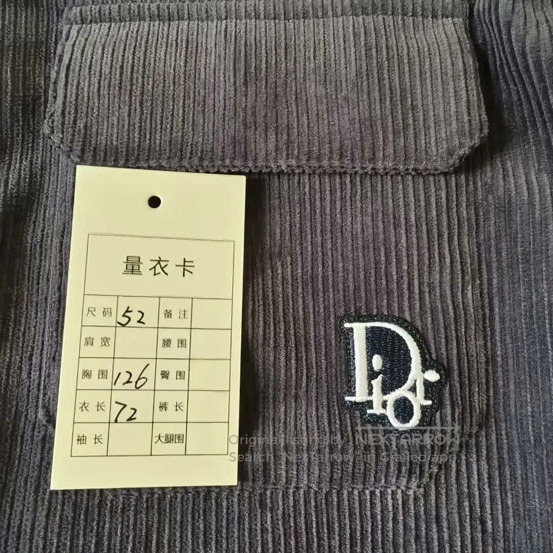 Dior dior oblique patch embroidered corduroy shirt. Size US L / EU 52-54 / 3 - 4 Thumbnail
