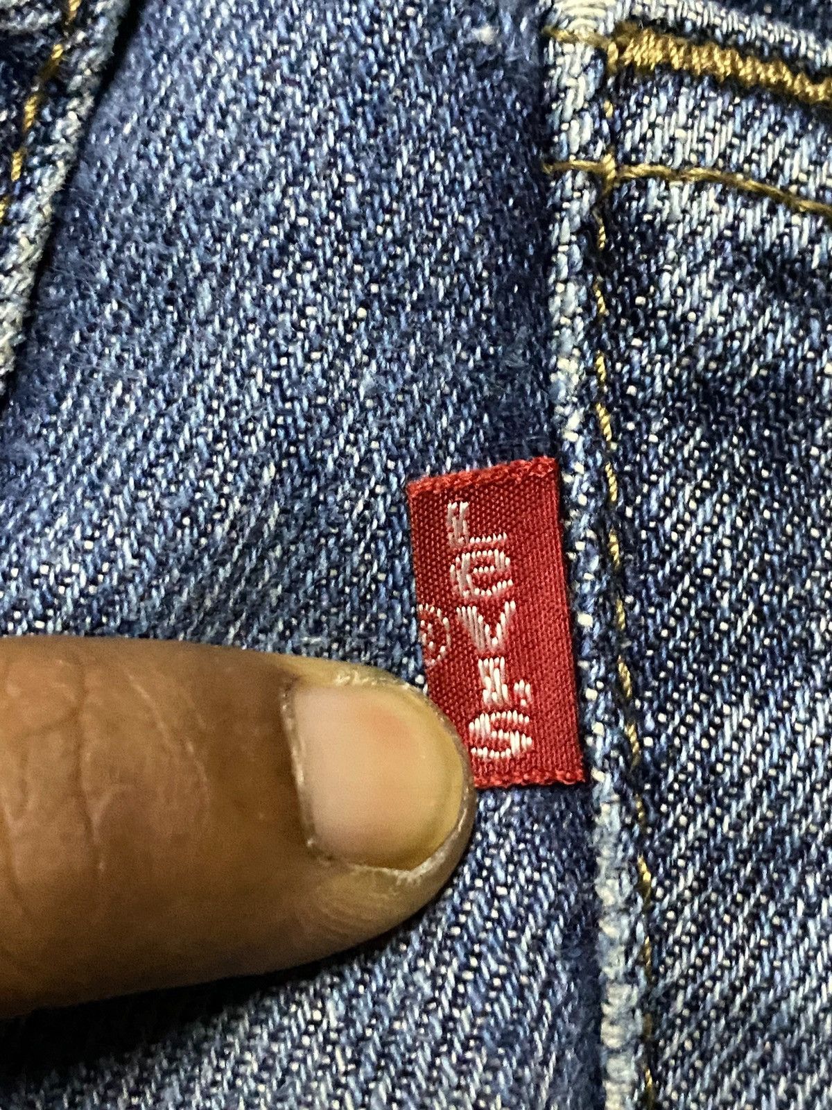 Levi's Vintage Clothing Vintage Levis 553 Mud Wash Distressed Loose Jeans Size US 32 / EU 48 - 13 Thumbnail