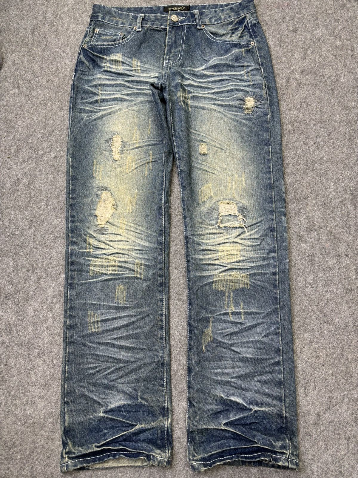 Japanese Brand Superubis Heavy Art Denim F779 Size US 32 / EU 48 - 17 Thumbnail