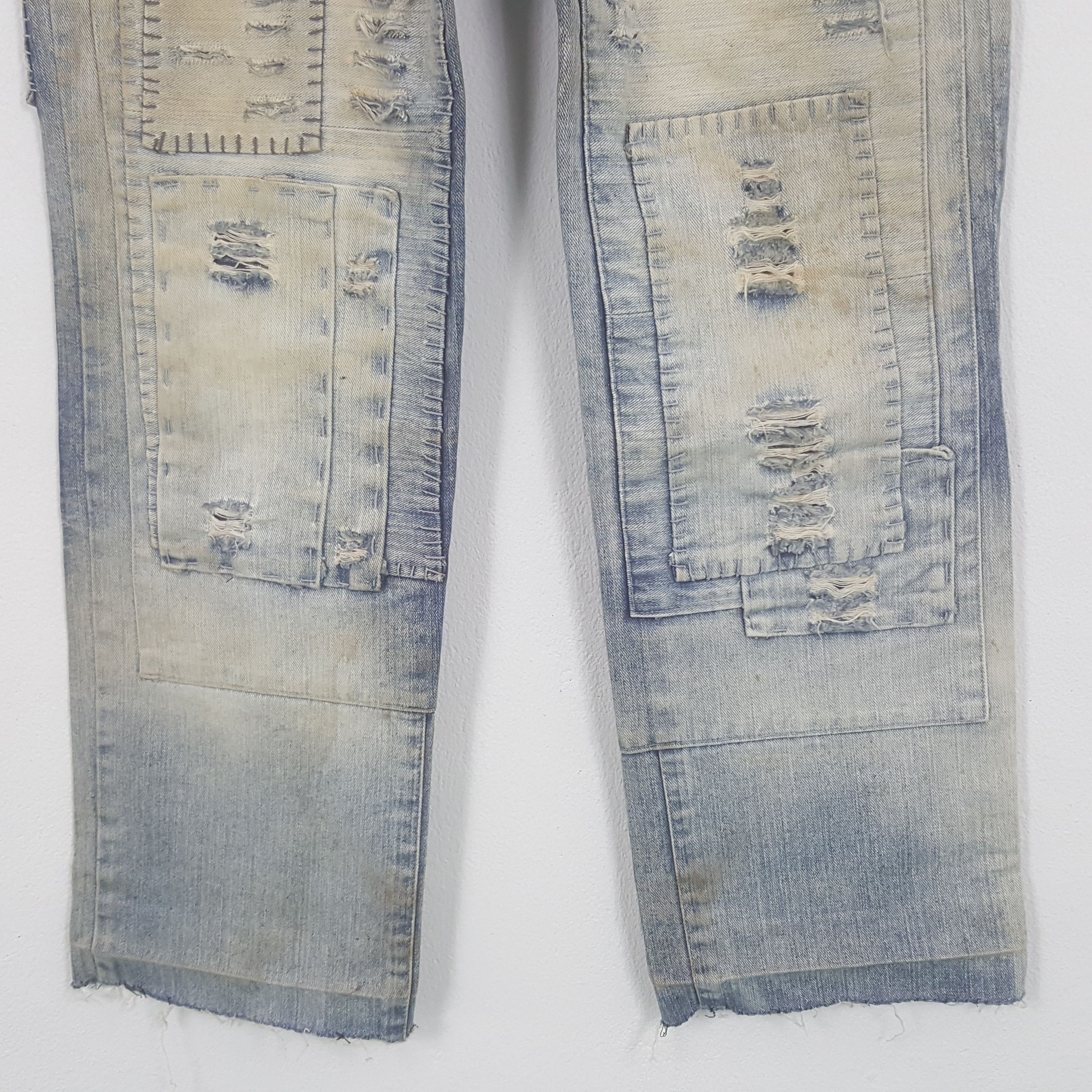 Satisfy Vintage Satisfy Private Brand Distressed Patches Denim Jean Size US 30 / EU 46 - 3 Thumbnail