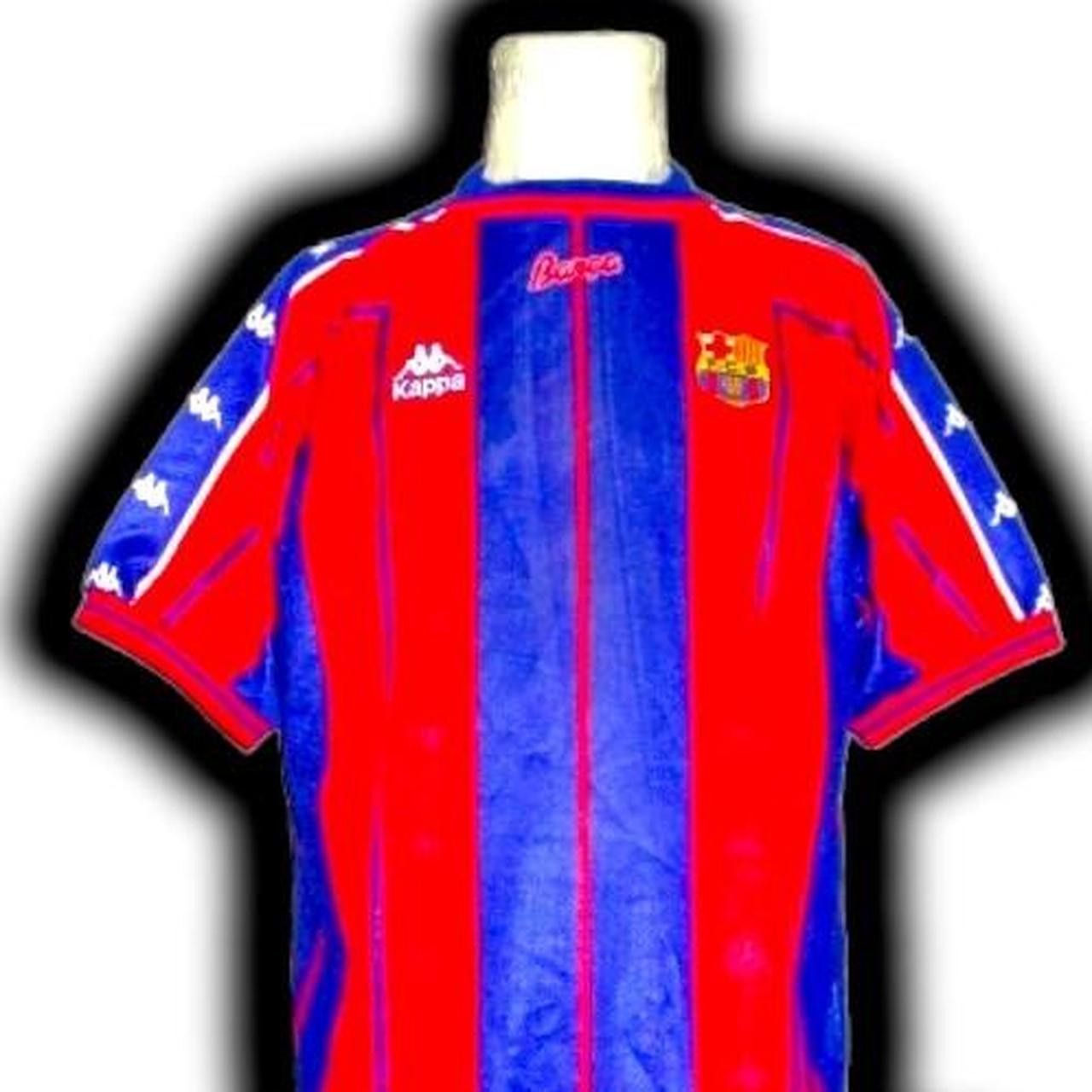 Kappa Fc Barcelona Spain 1997 1998 Home Shirt Jersey Size US XL / EU 56 / 4 - 1 Thumbnail