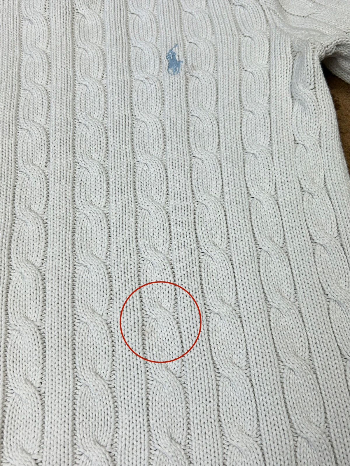 Polo Ralph Lauren × Vintage Vintage Polo Ralph Lauren White Knitted Sweater M size Size M / US 6-8 / IT 42-44 - 9 Thumbnail